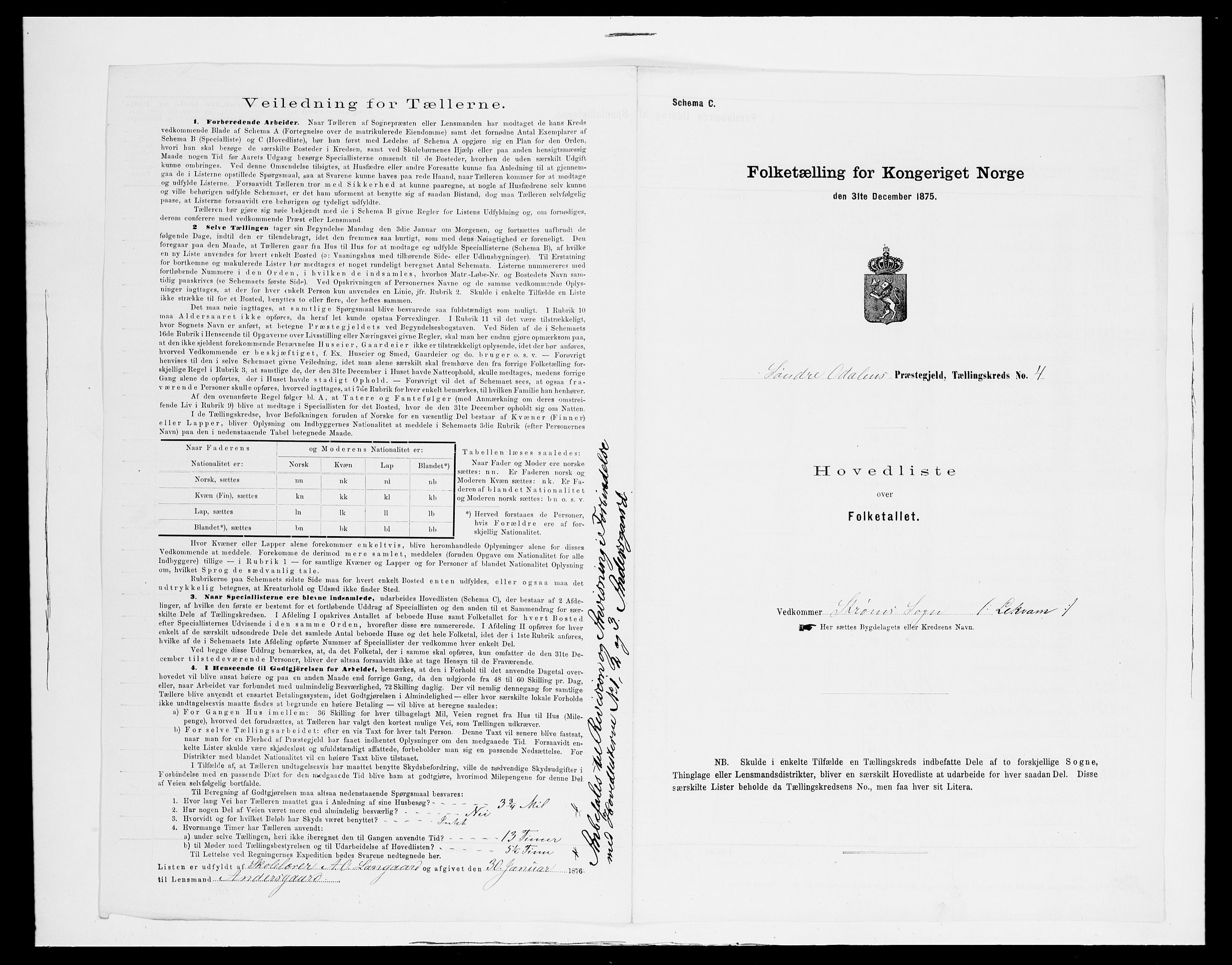 SAH, Folketelling 1875 for 0419P Sør-Odal prestegjeld, 1875, s. 35