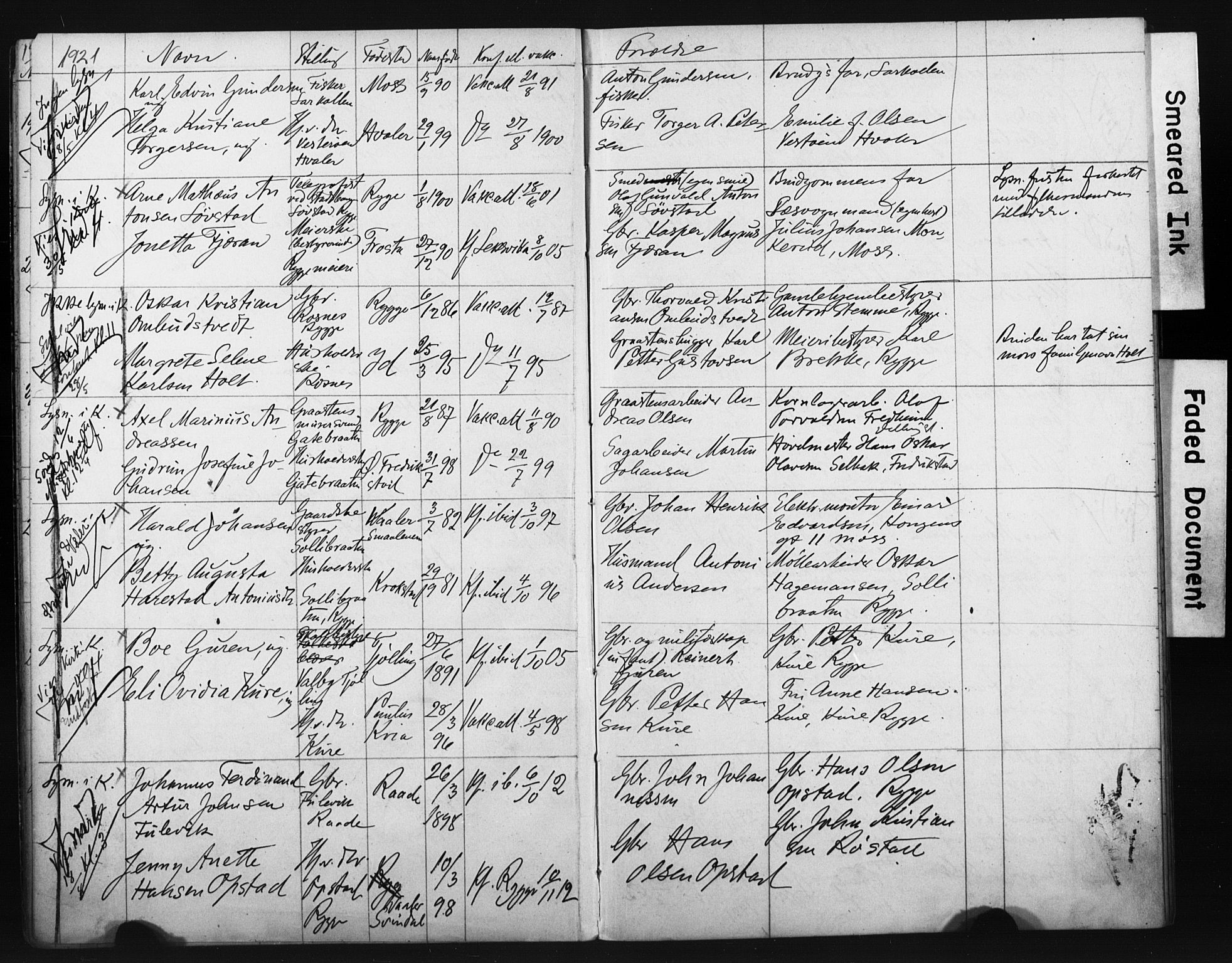 Ministerialprotokoller, klokkerbøker og fødselsregistre - Sør-Trøndelag, AV/SAT-A-1456/604/L0202: Lysningsprotokoll nr. 604A22, 1914-1927