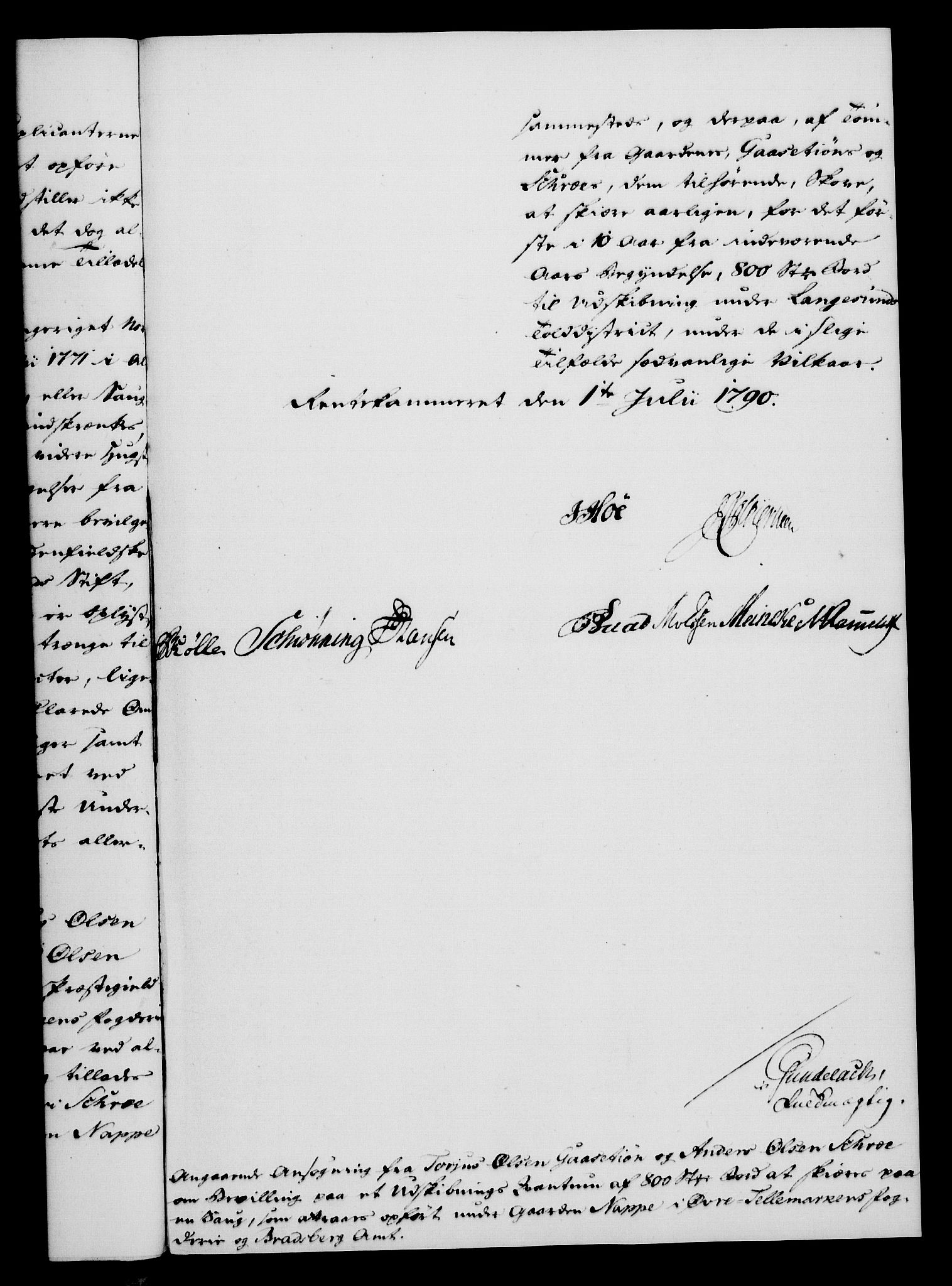 Rentekammeret, Kammerkanselliet, RA/EA-3111/G/Gf/Gfa/L0072: Norsk relasjons- og resolusjonsprotokoll (merket RK 52.72), 1790, s. 492
