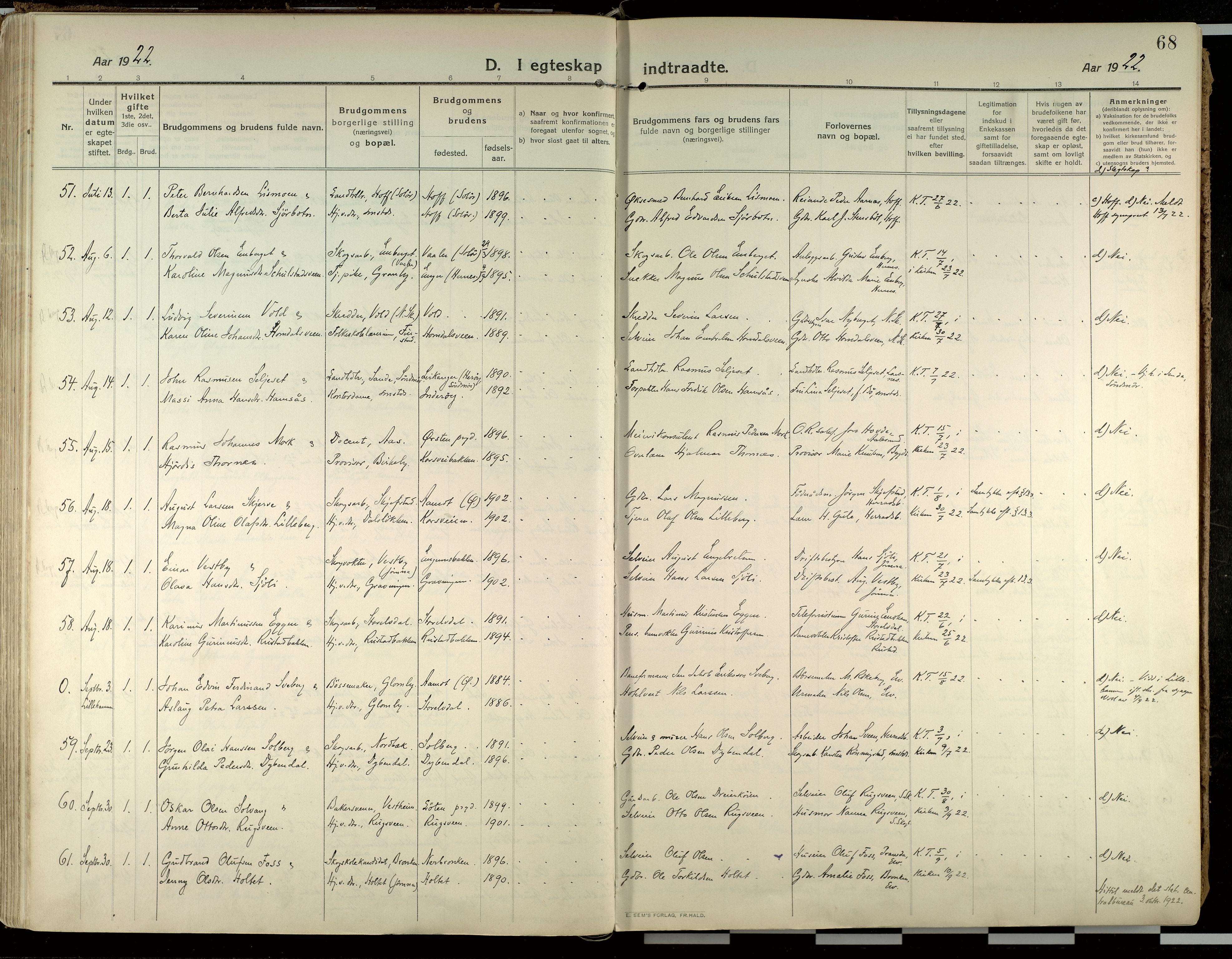 Elverum prestekontor, AV/SAH-PREST-044/H/Ha/Haa/L0021: Ministerialbok nr. 21, 1913-1928, s. 68