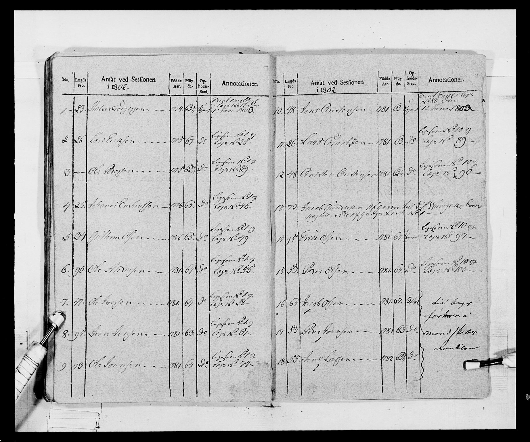 Generalitets- og kommissariatskollegiet, Det kongelige norske kommissariatskollegium, AV/RA-EA-5420/E/Eh/L0068: Opplandske nasjonale infanteriregiment, 1802-1805, s. 475