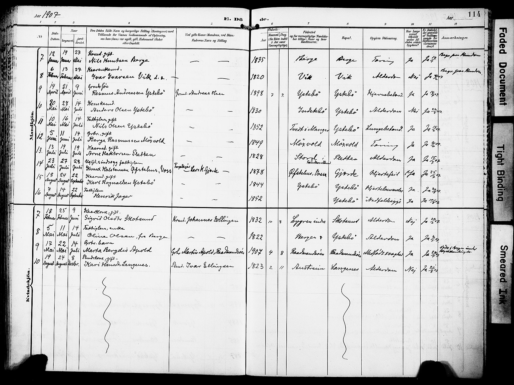 Lindås Sokneprestembete, AV/SAB-A-76701/H/Haa/Haae/L0002: Ministerialbok nr. E 2, 1897-1912, s. 114