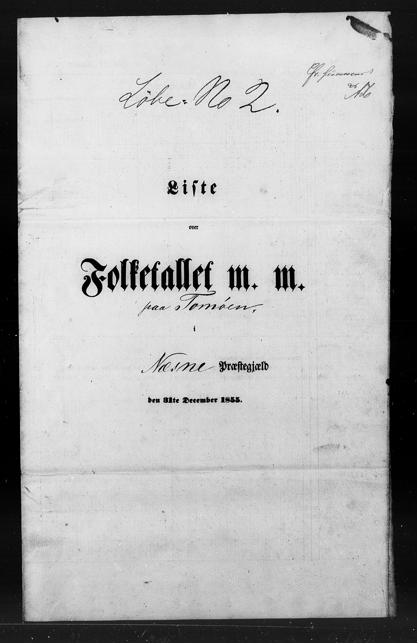 , Folketelling 1855 for 1828P Nesna prestegjeld, 1855, s. 6