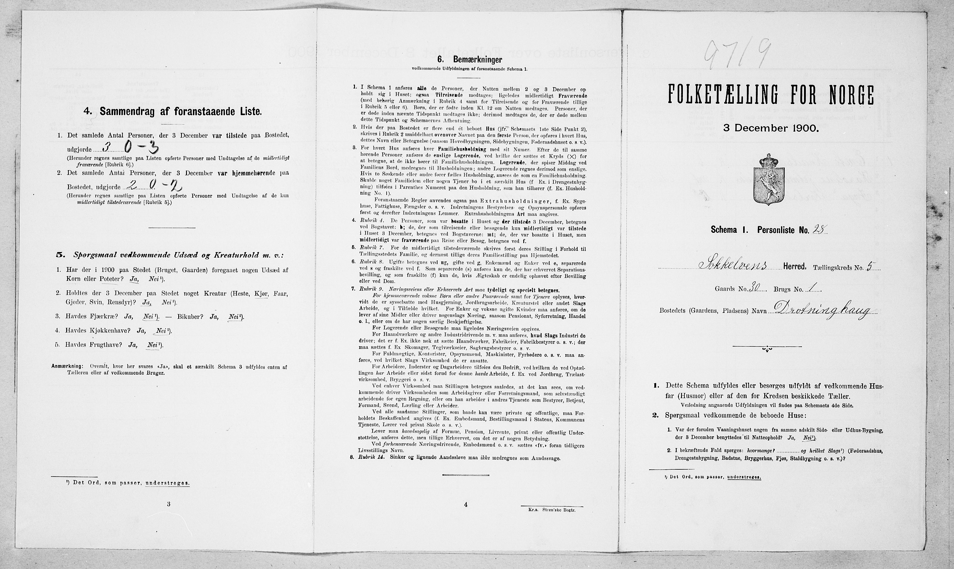 SAT, Folketelling 1900 for 1528 Sykkylven herred, 1900, s. 585