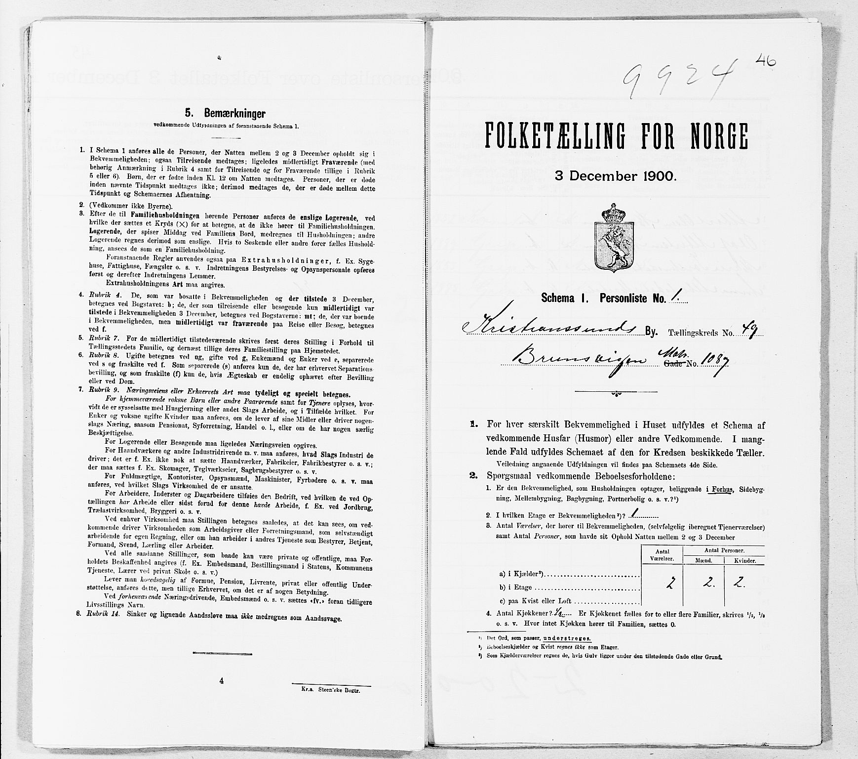 SAT, Folketelling 1900 for 1503 Kristiansund kjøpstad, 1900, s. 5283