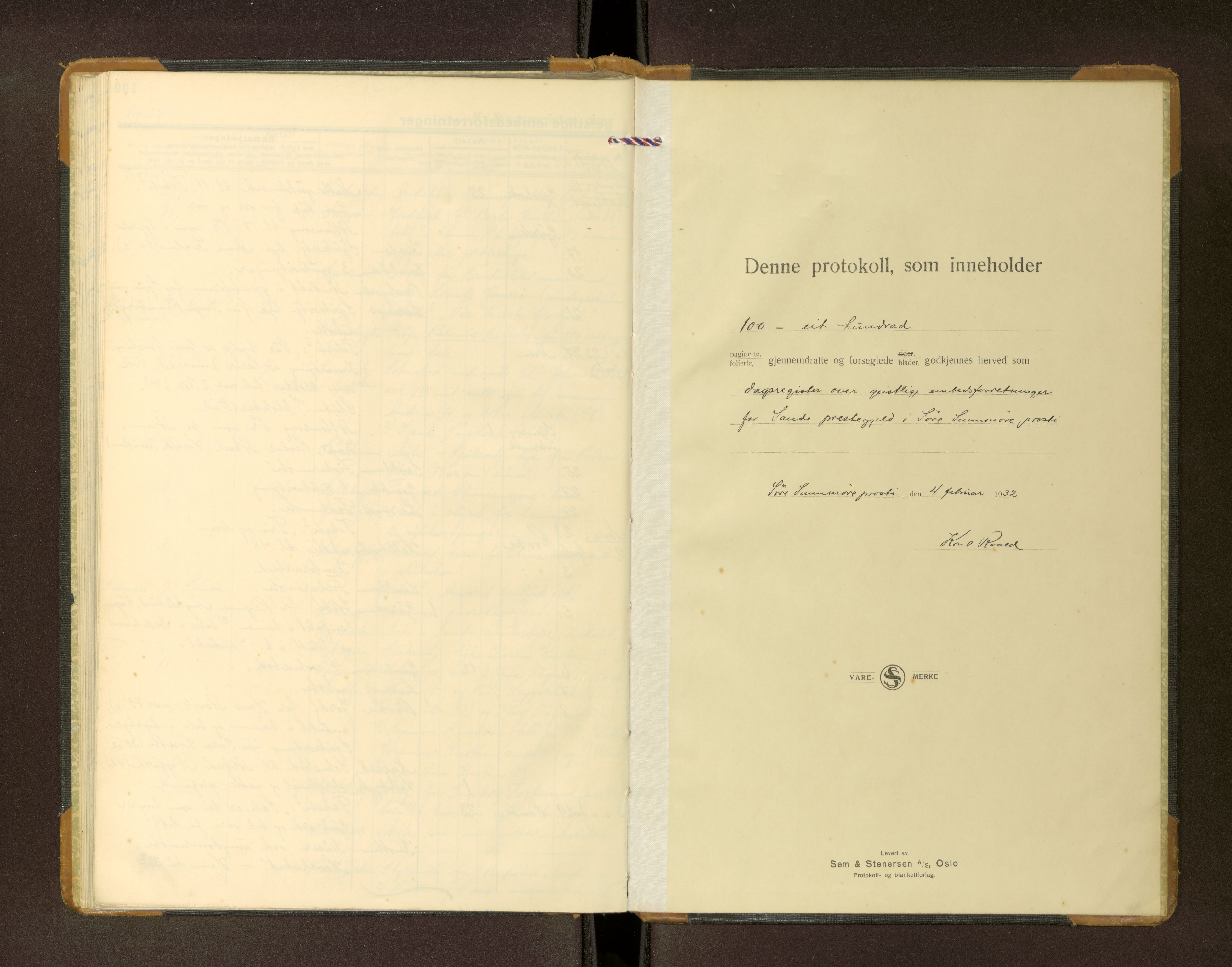 Ministerialprotokoller, klokkerbøker og fødselsregistre - Møre og Romsdal, SAT/A-1454/503/L0040: Dagregister nr. 503---, 1932-1947