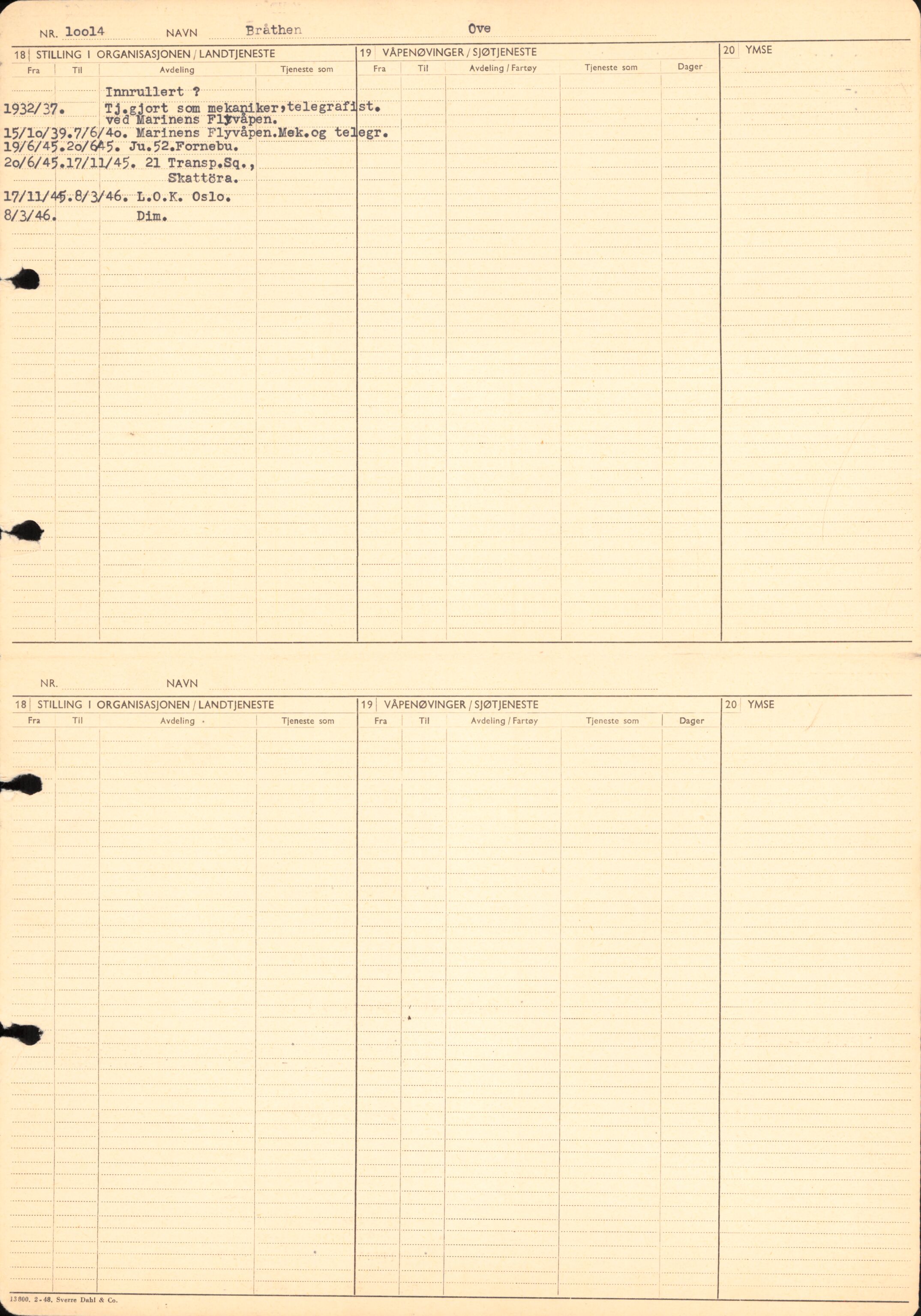 Forsvaret, Forsvarets overkommando/Luftforsvarsstaben, AV/RA-RAFA-4079/P/Pa/L0024: Personellpapirer, 1910, s. 108