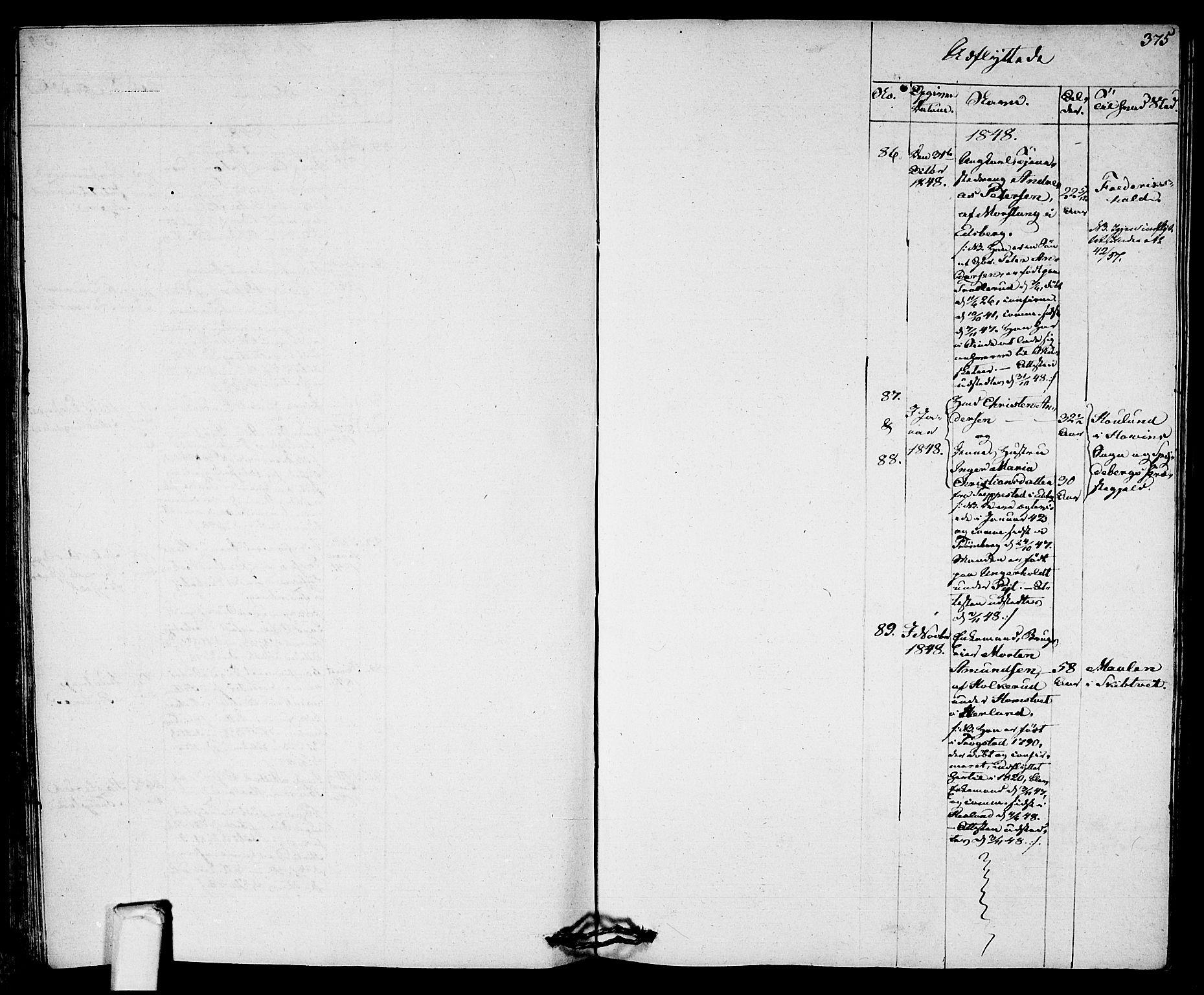 Eidsberg prestekontor Kirkebøker, AV/SAO-A-10905/F/Fa/L0008: Ministerialbok nr. I 8, 1832-1848, s. 375