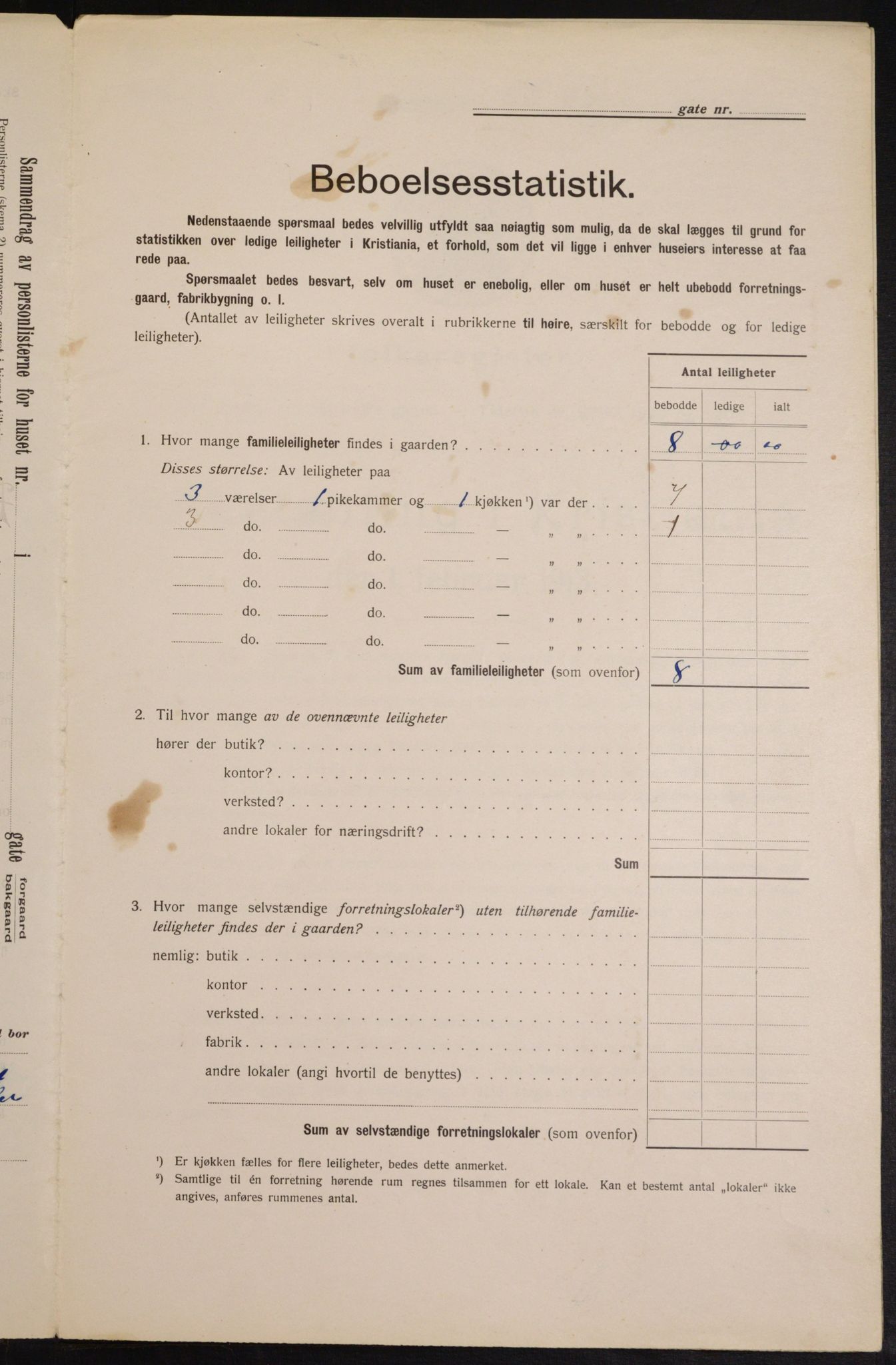 OBA, Kommunal folketelling 1.2.1913 for Kristiania, 1913, s. 75558