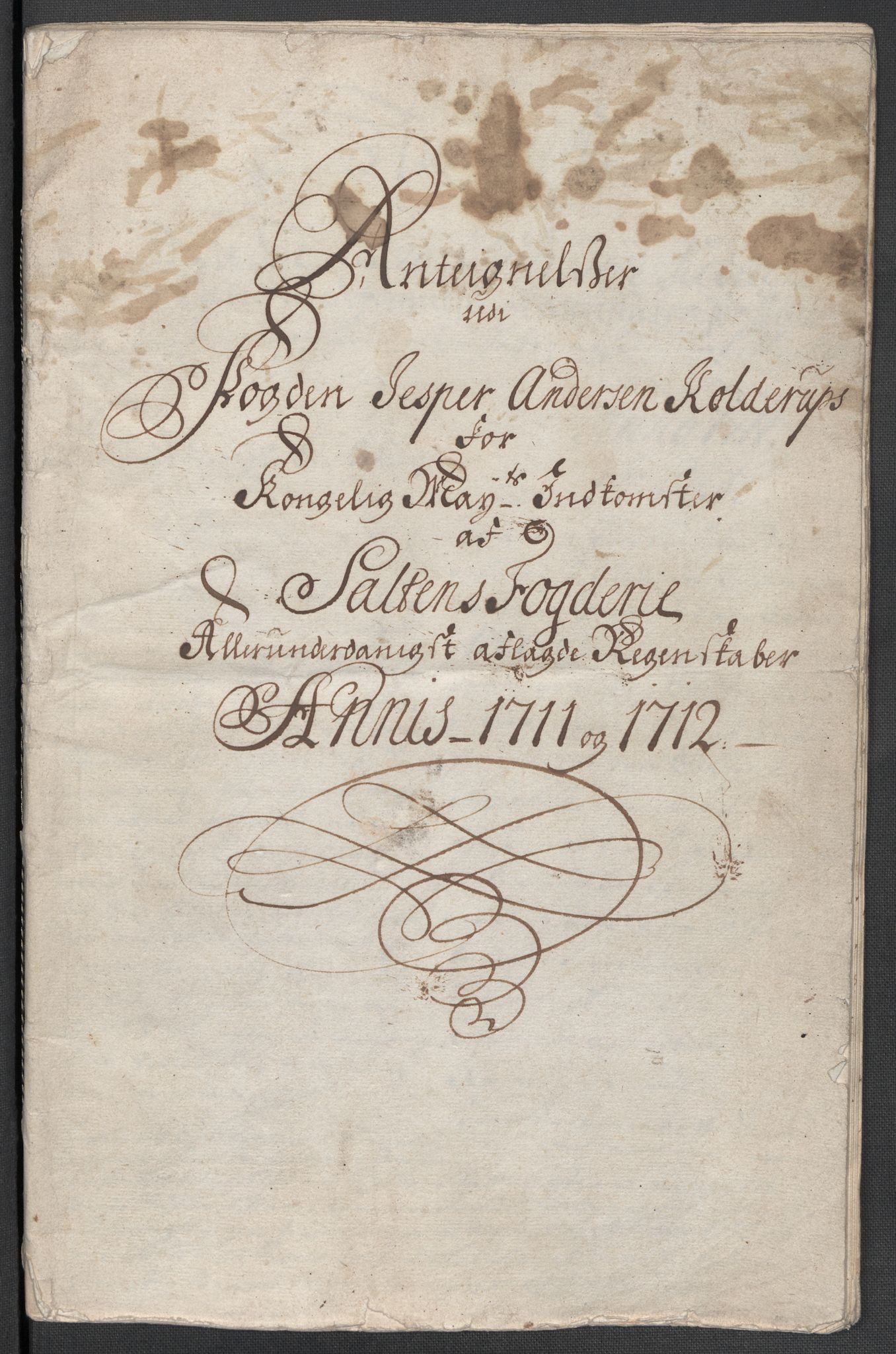 Rentekammeret inntil 1814, Reviderte regnskaper, Fogderegnskap, AV/RA-EA-4092/R66/L4582: Fogderegnskap Salten, 1711-1712, s. 449