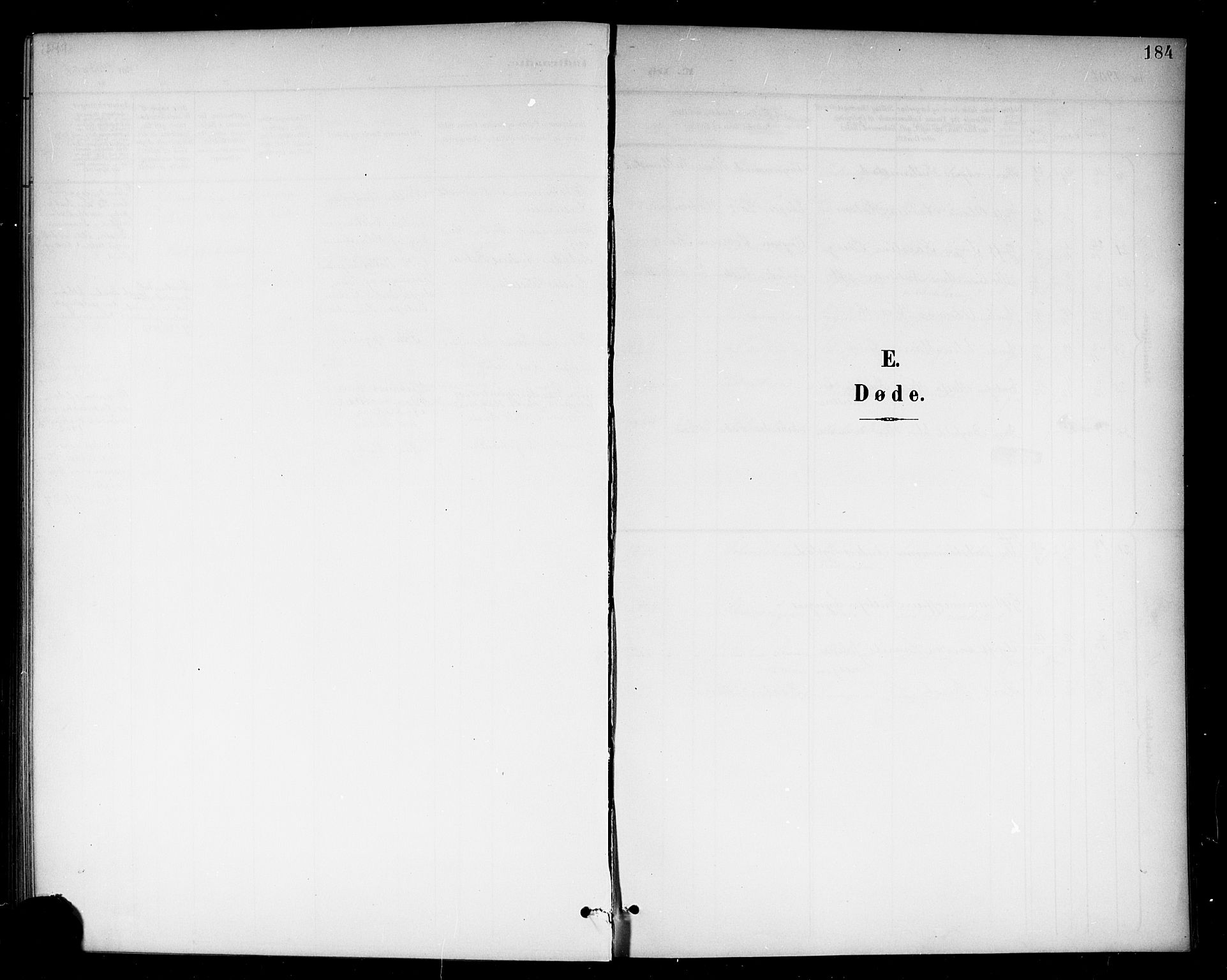 Holmestrand kirkebøker, AV/SAKO-A-346/G/Ga/L0006: Klokkerbok nr. 6, 1901-1923, s. 184