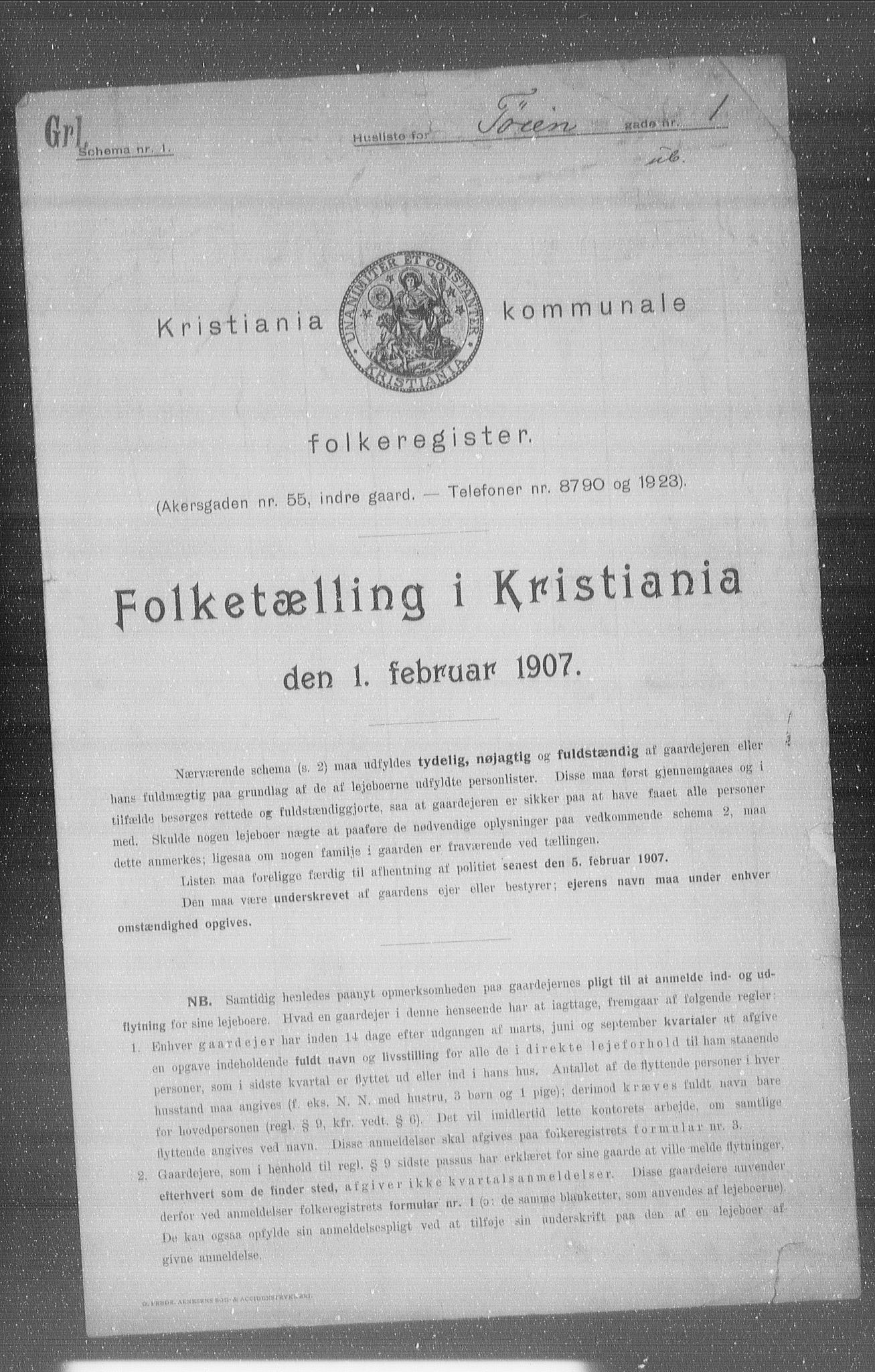 OBA, Kommunal folketelling 1.2.1907 for Kristiania kjøpstad, 1907, s. 59772