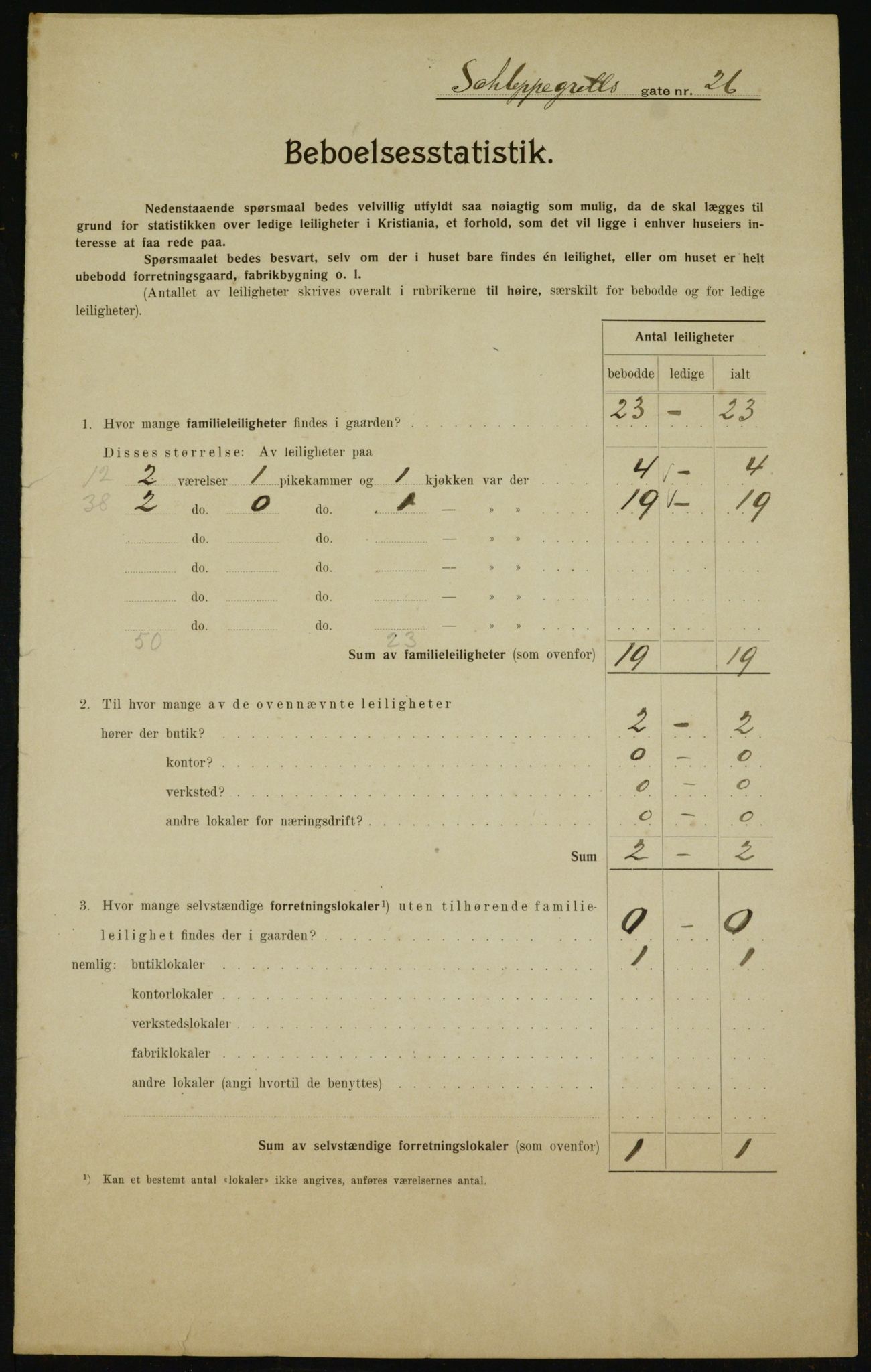 OBA, Kommunal folketelling 1.2.1910 for Kristiania, 1910, s. 86266