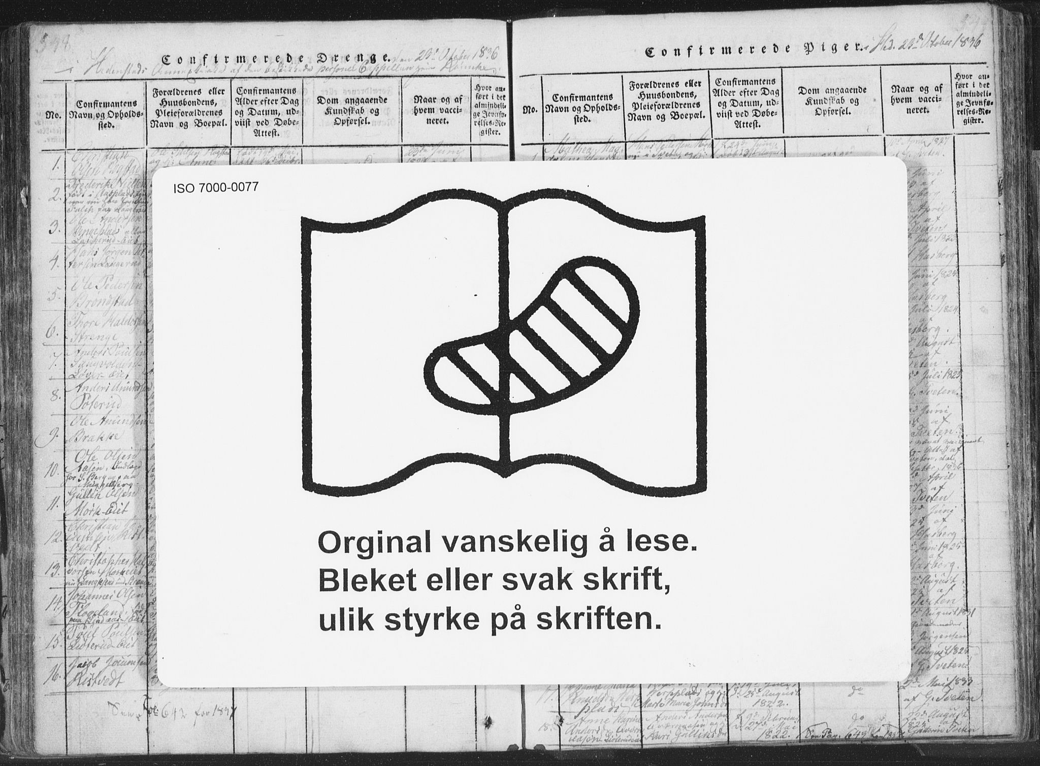 Sandsvær kirkebøker, SAKO/A-244/F/Fa/L0004: Ministerialbok nr. I 4, 1817-1839, s. 548-549