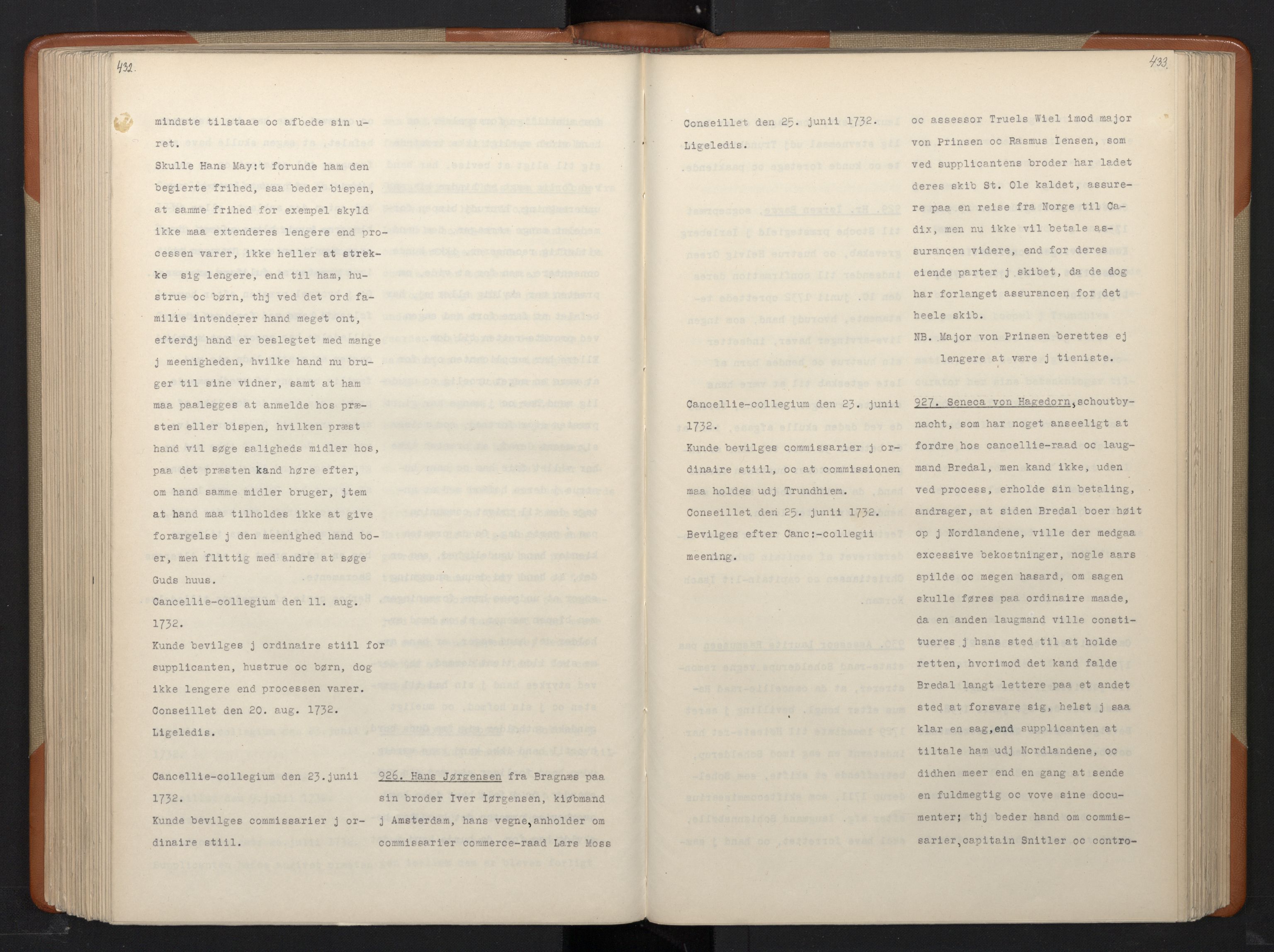 Avskriftsamlingen, RA/EA-4022/F/Fa/L0095: Supplikker, 1732, s. 221