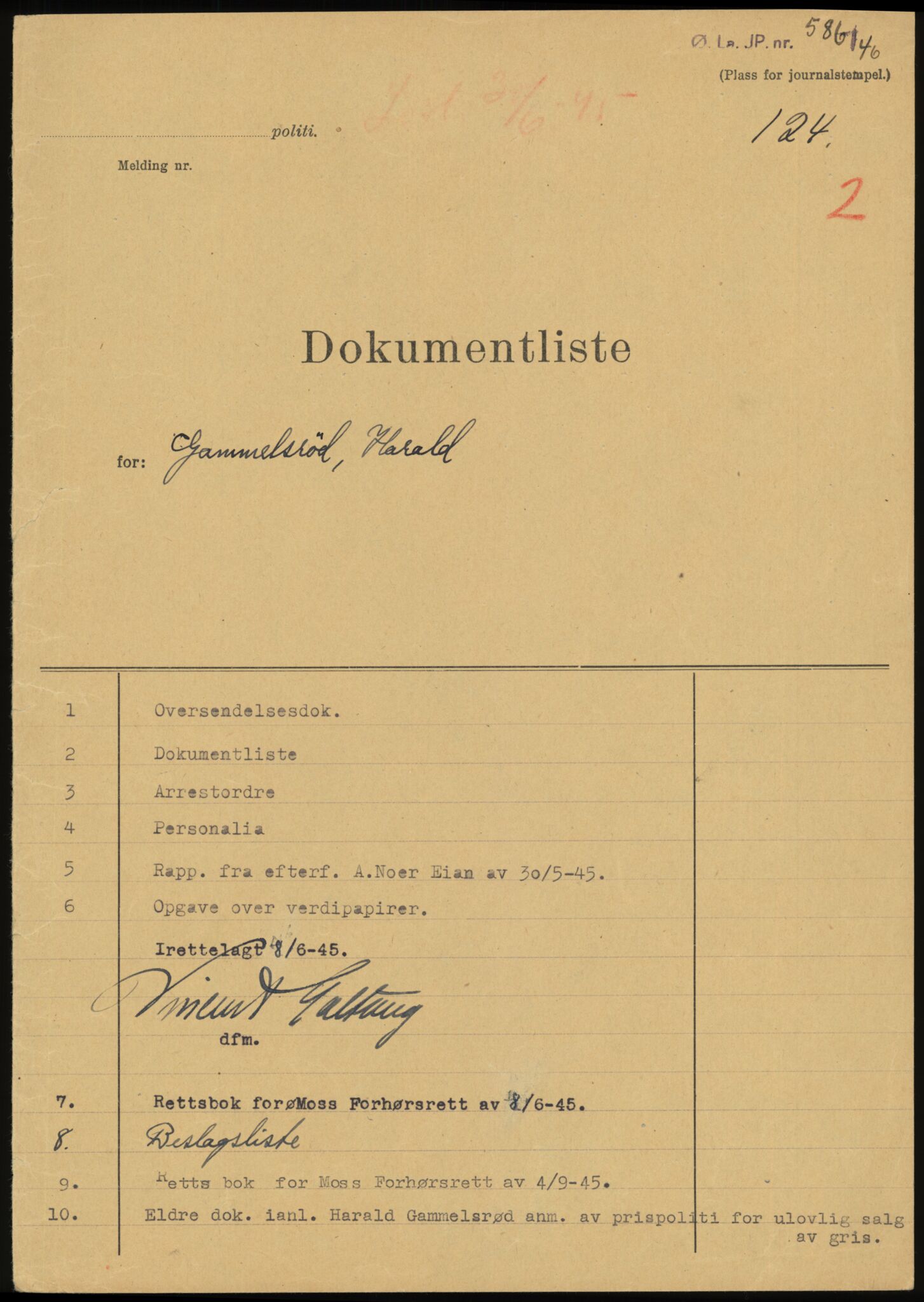 Landssvikarkivet, Moss politikammer, AV/RA-S-3138-05/D/Da, 1945-1949, s. 6