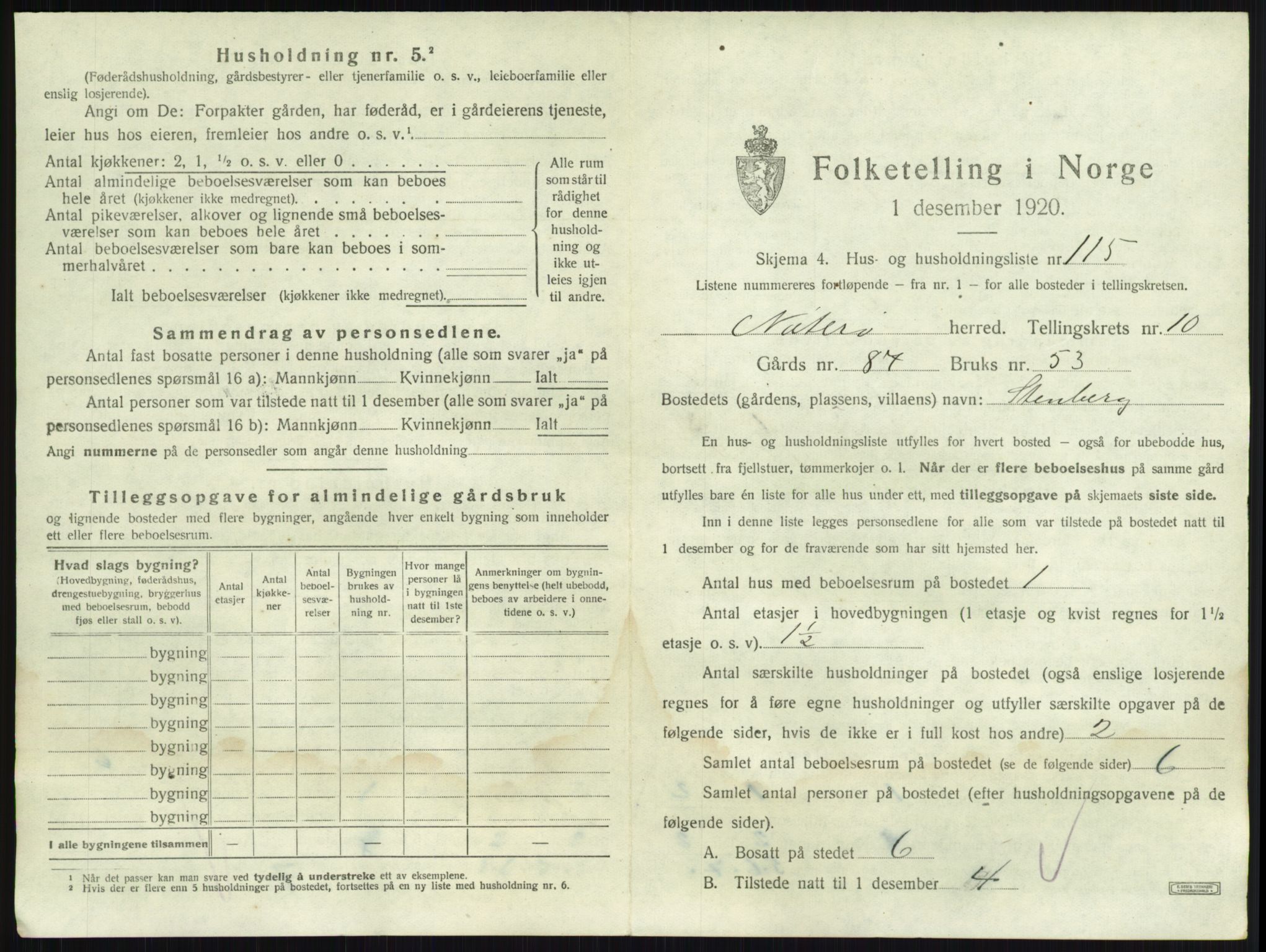 SAKO, Folketelling 1920 for 0722 Nøtterøy herred, 1920, s. 2203