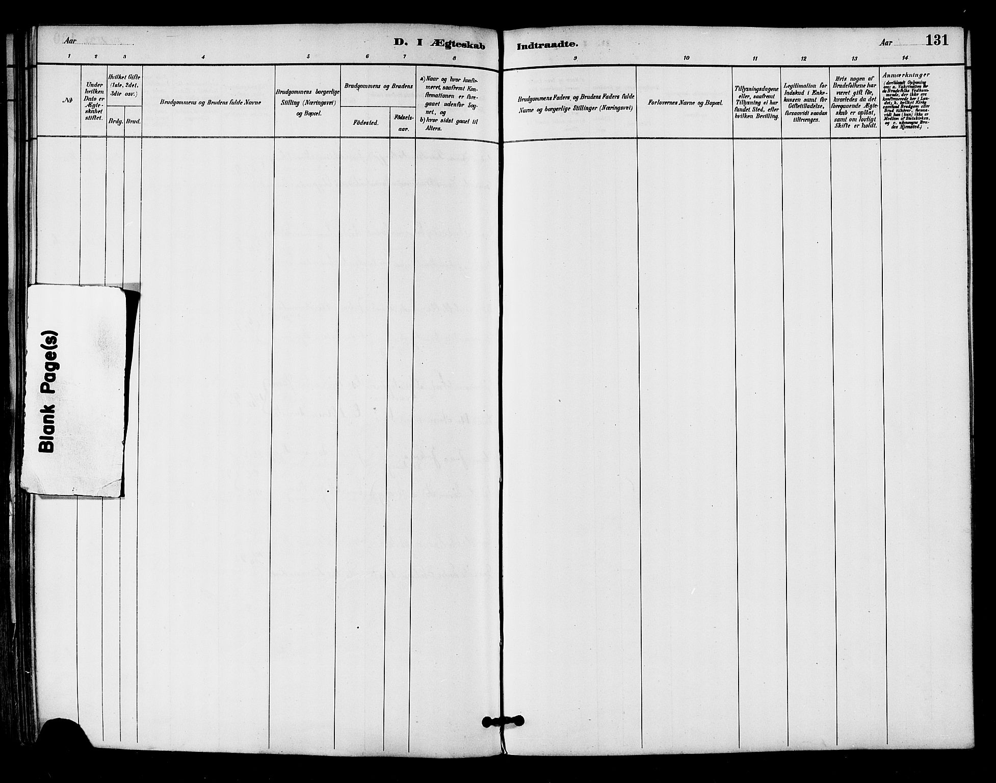 Ministerialprotokoller, klokkerbøker og fødselsregistre - Nordland, AV/SAT-A-1459/893/L1337: Ministerialbok nr. 893A09, 1885-1893, s. 131