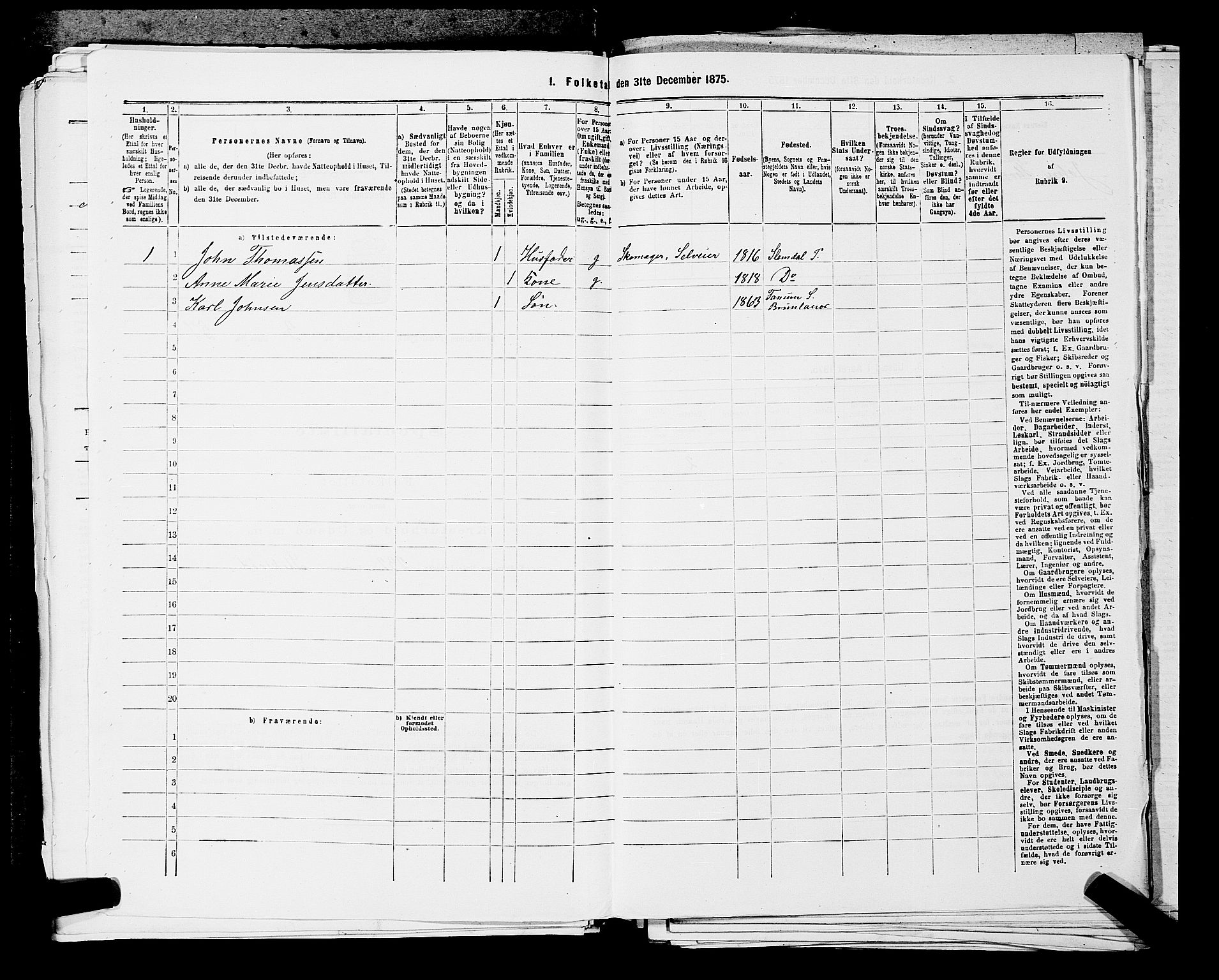 SAKO, Folketelling 1875 for 0726P Brunlanes prestegjeld, 1875, s. 440