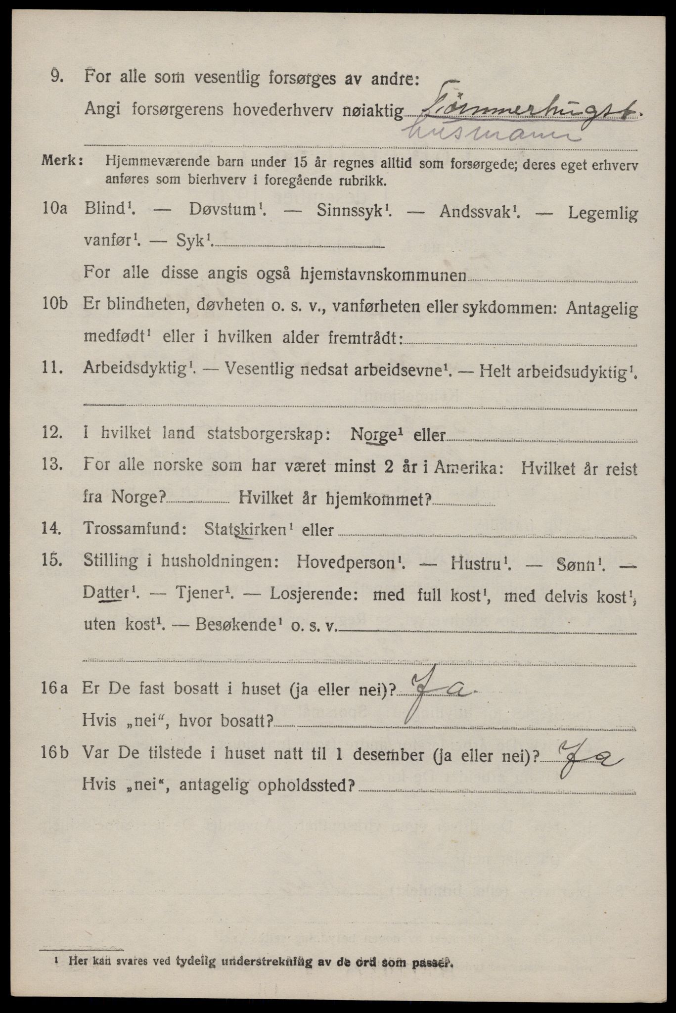 SAKO, Folketelling 1920 for 0832 Mo herred, 1920, s. 4075