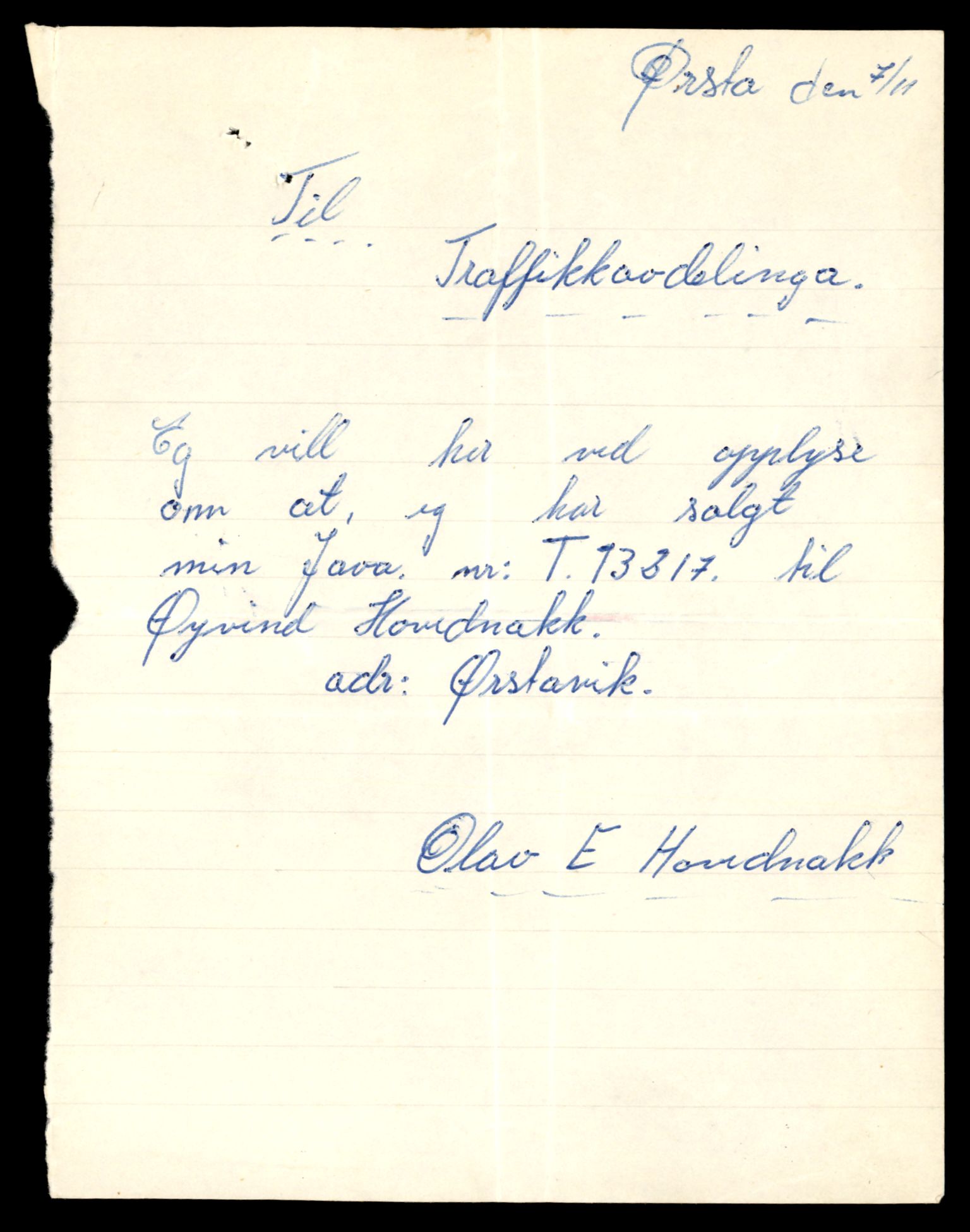 Møre og Romsdal vegkontor - Ålesund trafikkstasjon, AV/SAT-A-4099/F/Fe/L0038: Registreringskort for kjøretøy T 13180 - T 13360, 1927-1998, s. 645