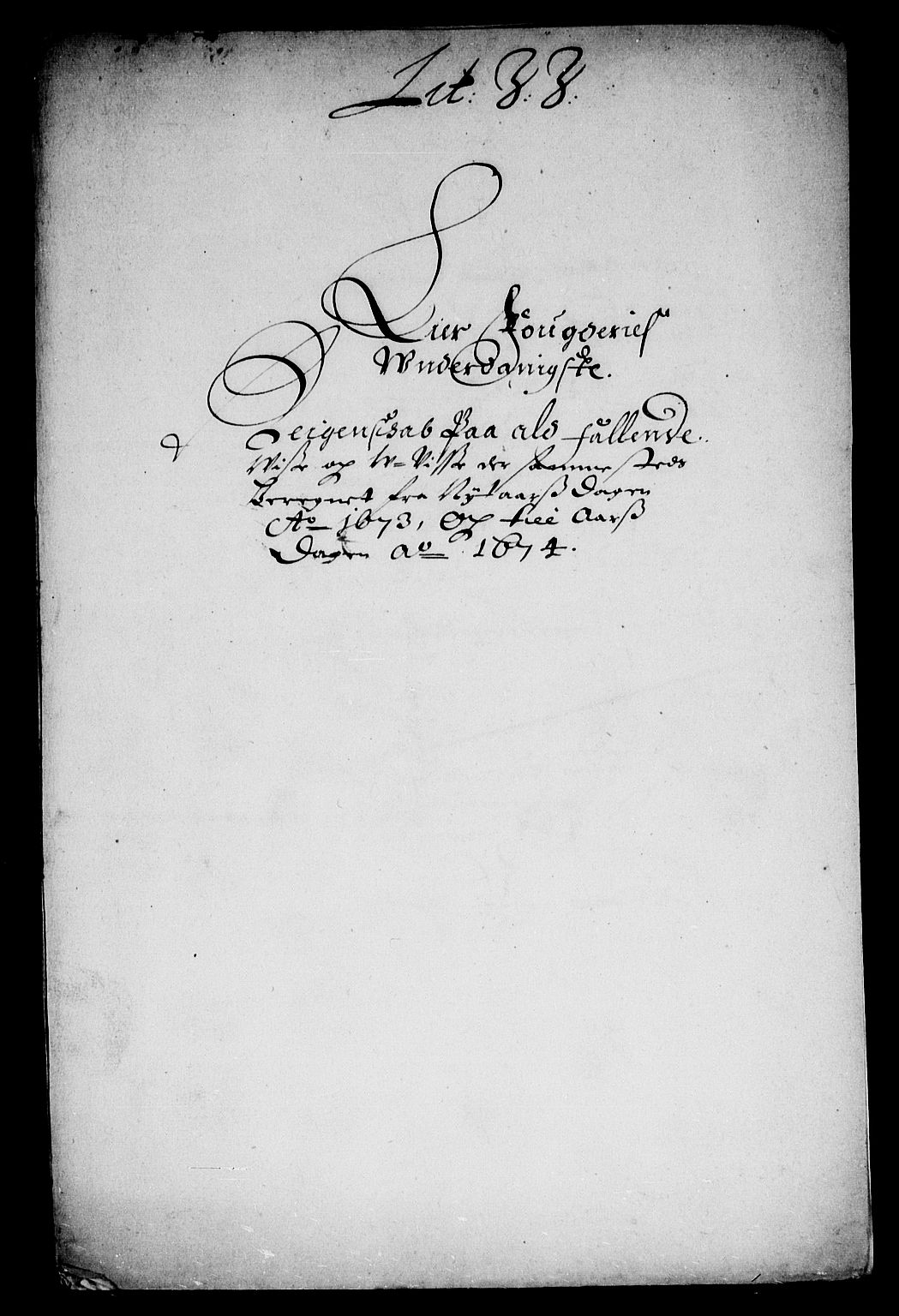 Rentekammeret inntil 1814, Reviderte regnskaper, Stiftamtstueregnskaper, Landkommissariatet på Akershus og Akershus stiftamt, AV/RA-EA-5869/R/Rb/L0092: Akershus stiftamt, 1673