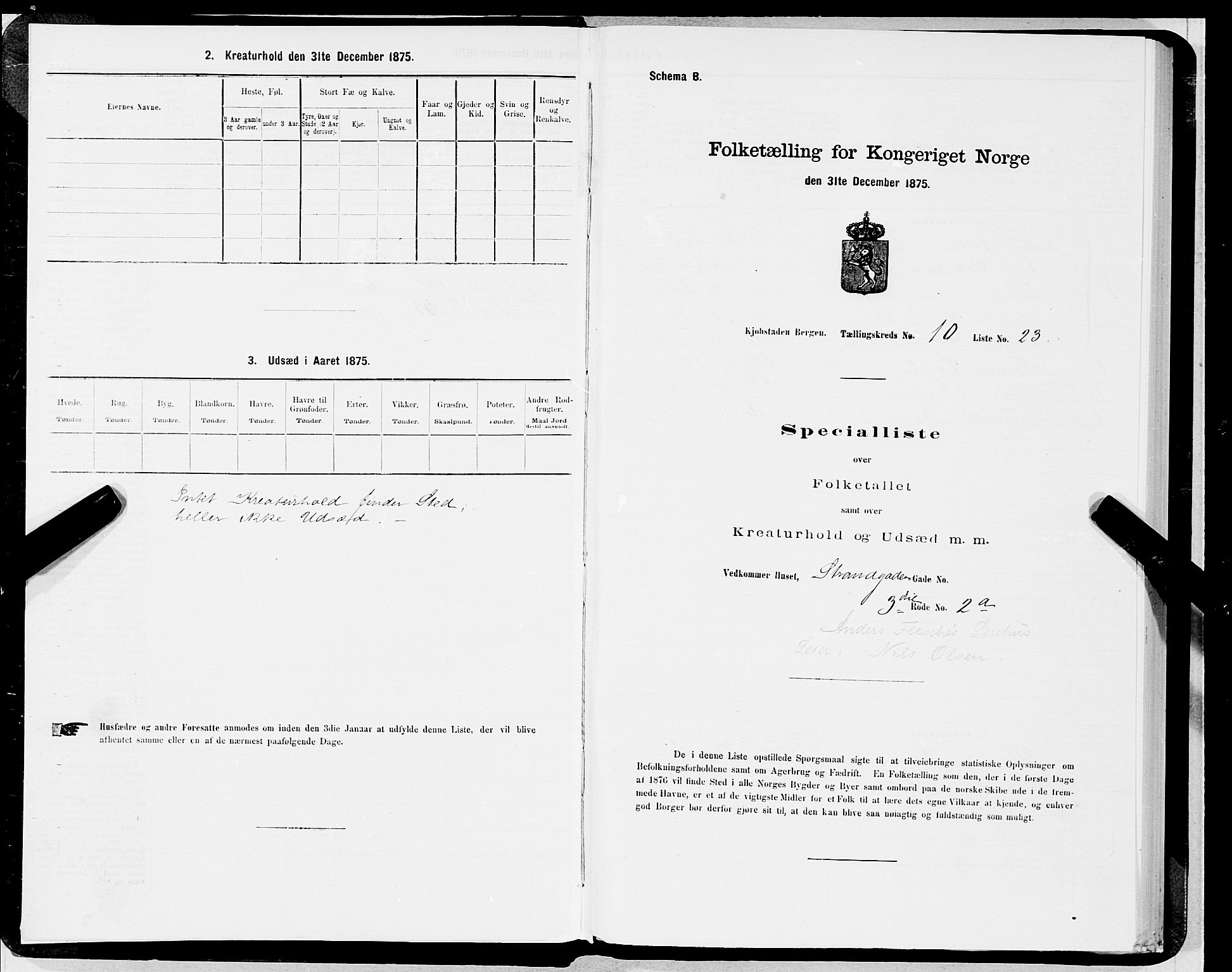 SAB, Folketelling 1875 for 1301 Bergen kjøpstad, 1875, s. 515