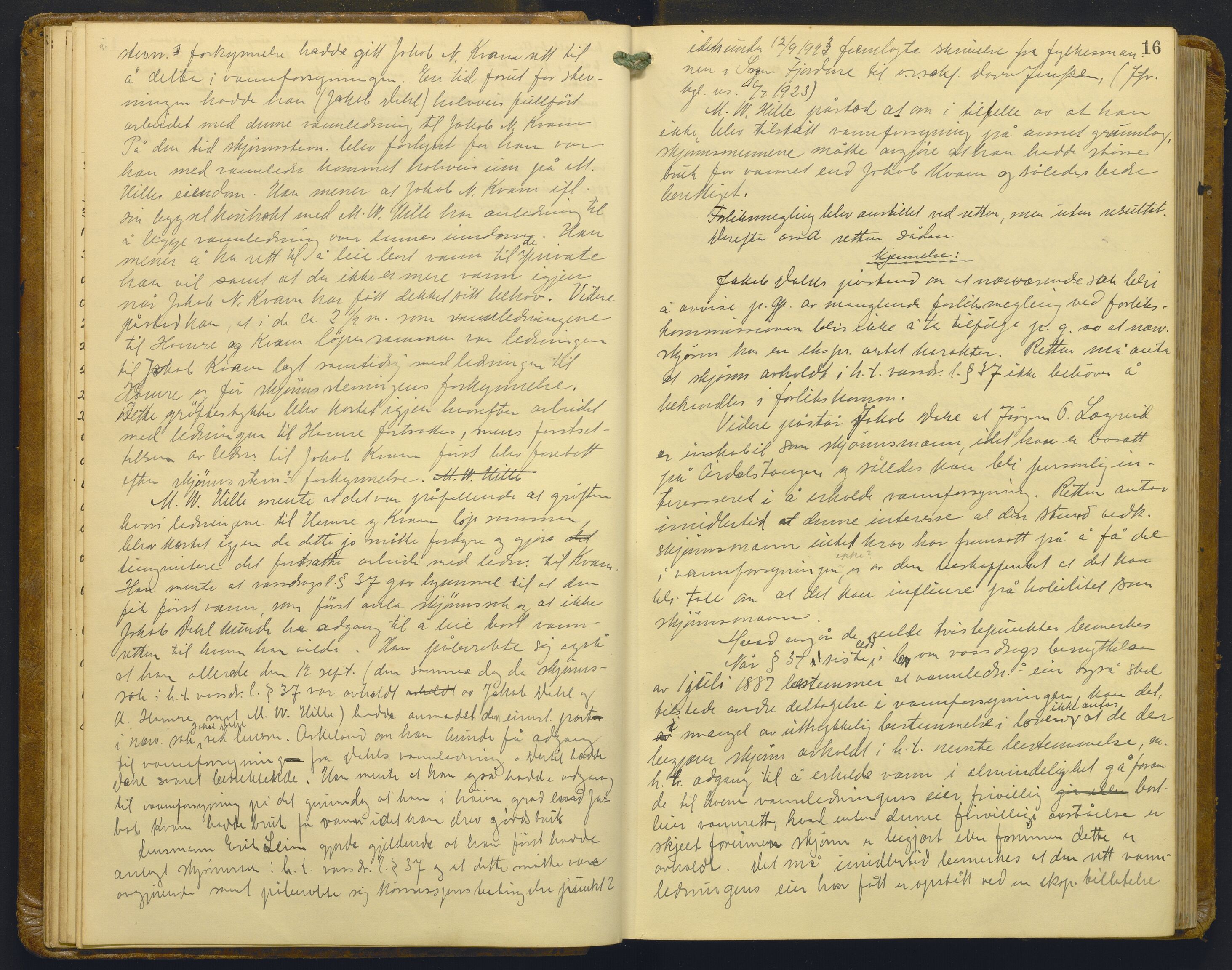 Indre Sogn tingrett, AV/SAB-A-3301/1/F/Fb/Fba/L0015: Sivile og offentlege saker, Bb 11, 1923-1928, s. 15b-16a