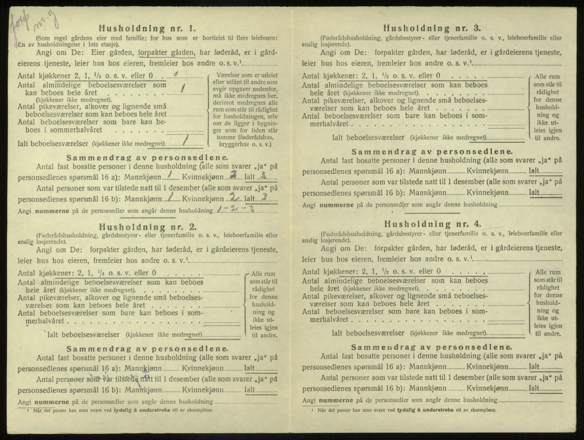 SAB, Folketelling 1920 for 1433 Naustdal herred, 1920, s. 708