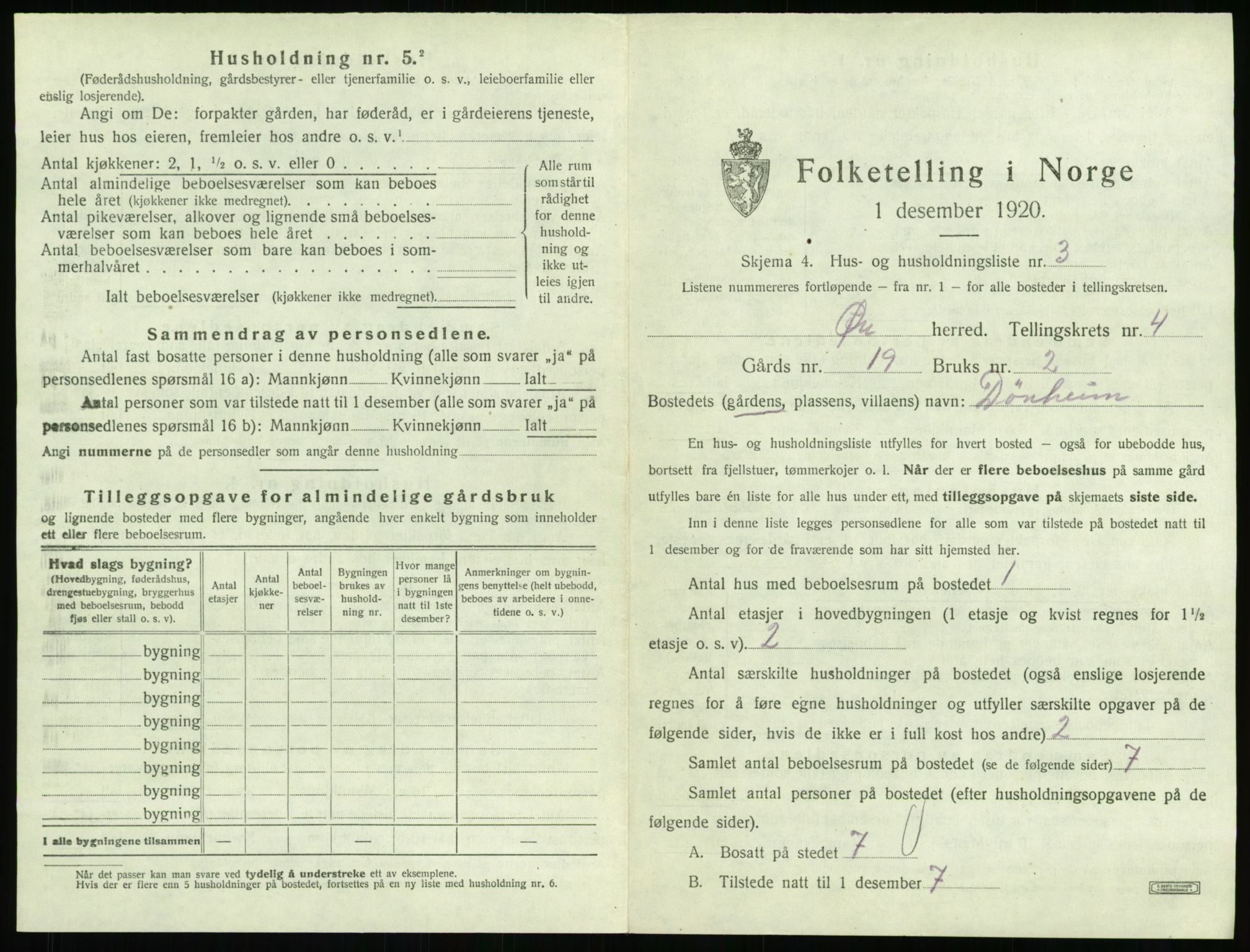 SAT, Folketelling 1920 for 1558 Øre herred, 1920, s. 291