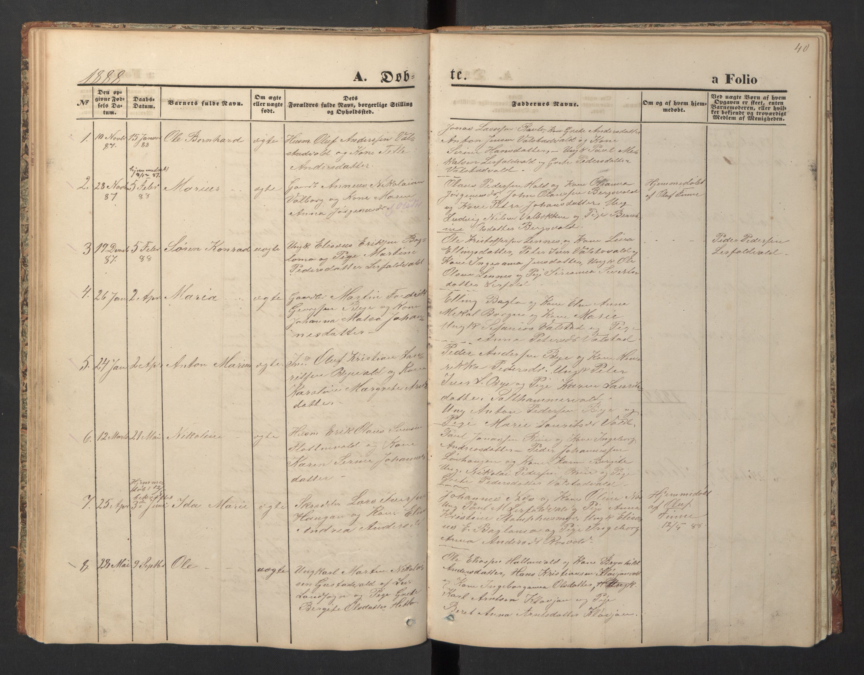 Ministerialprotokoller, klokkerbøker og fødselsregistre - Nord-Trøndelag, AV/SAT-A-1458/726/L0271: Klokkerbok nr. 726C02, 1869-1897, s. 40