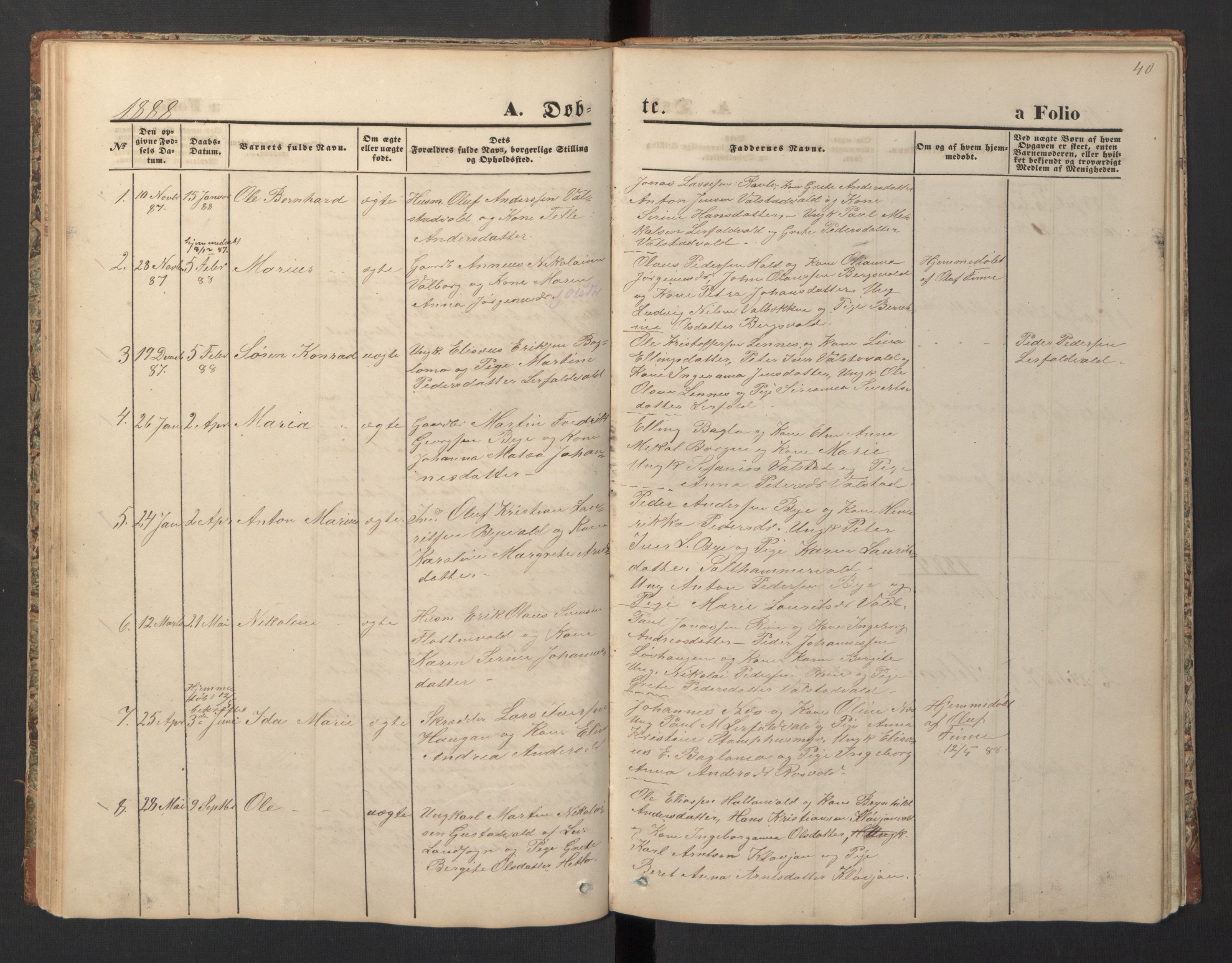 Ministerialprotokoller, klokkerbøker og fødselsregistre - Nord-Trøndelag, SAT/A-1458/726/L0271: Klokkerbok nr. 726C02, 1869-1897, s. 40