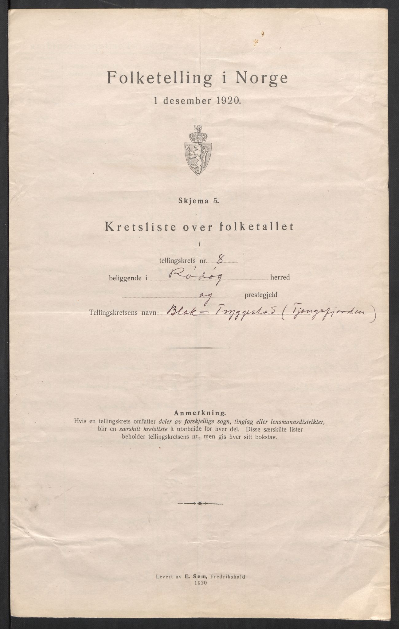 SAT, Folketelling 1920 for 1836 Rødøy herred, 1920, s. 27