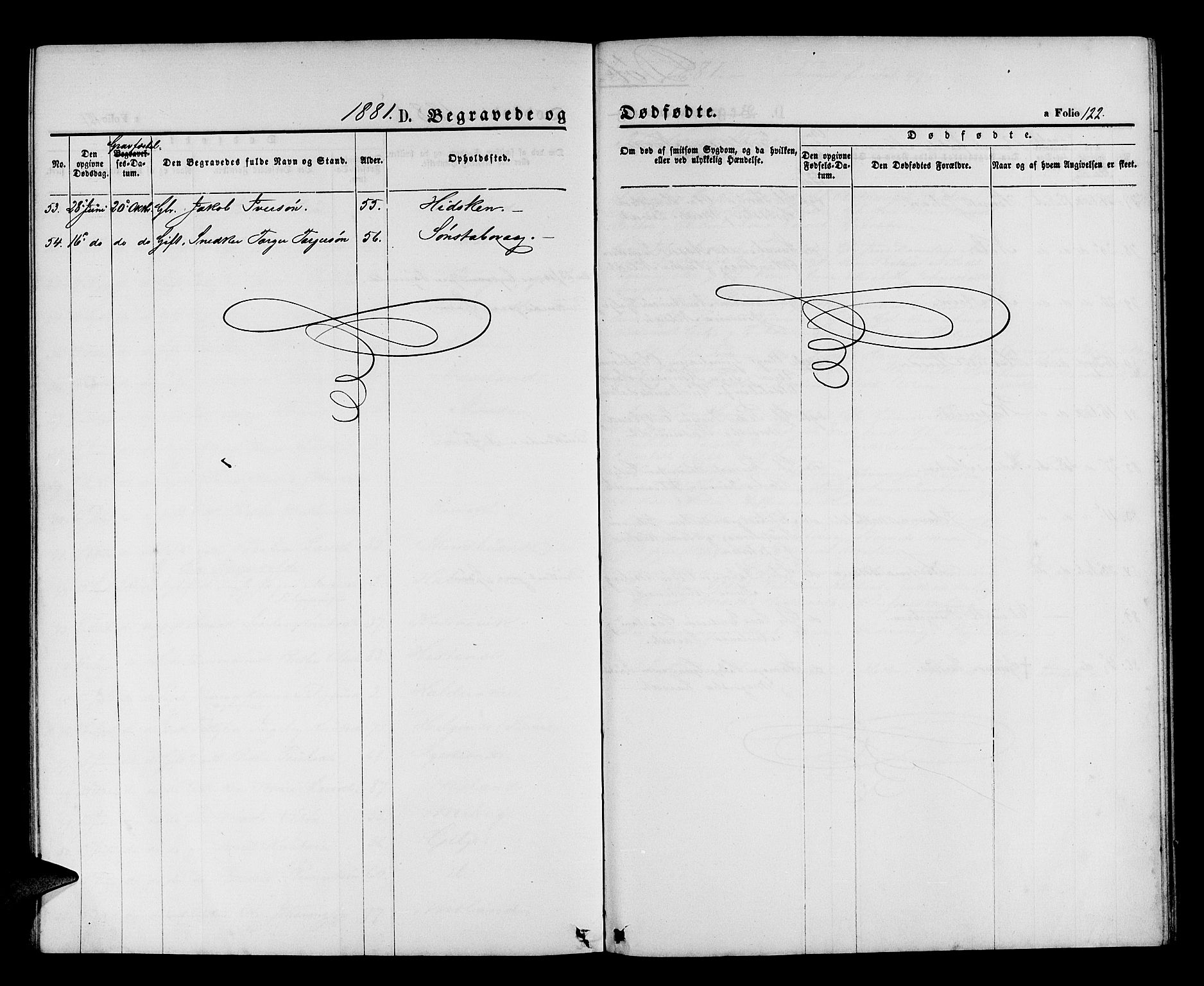 Finnås sokneprestembete, SAB/A-99925/H/Ha/Hab/Habb/L0002: Klokkerbok nr. B 2, 1871-1881, s. 122