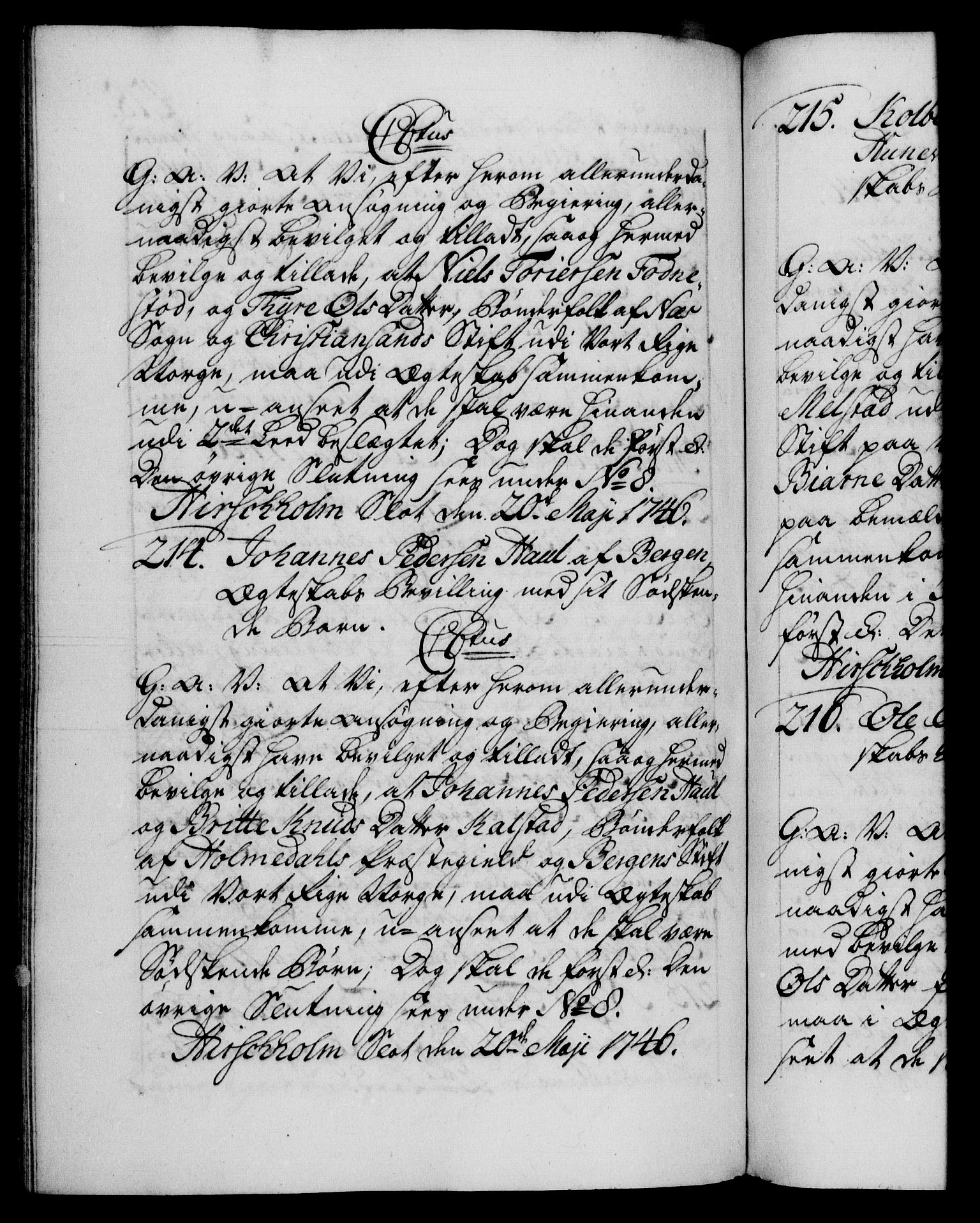 Danske Kanselli 1572-1799, RA/EA-3023/F/Fc/Fca/Fcaa/L0034: Norske registre, 1745-1746, s. 478b
