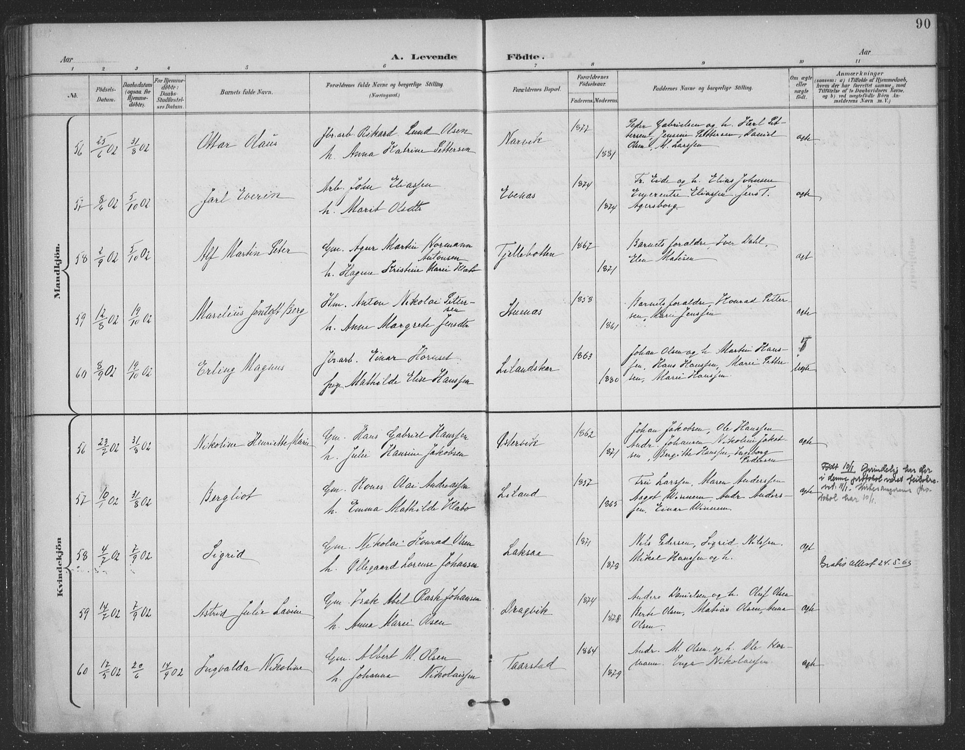 Ministerialprotokoller, klokkerbøker og fødselsregistre - Nordland, AV/SAT-A-1459/863/L0899: Ministerialbok nr. 863A11, 1897-1906, s. 90