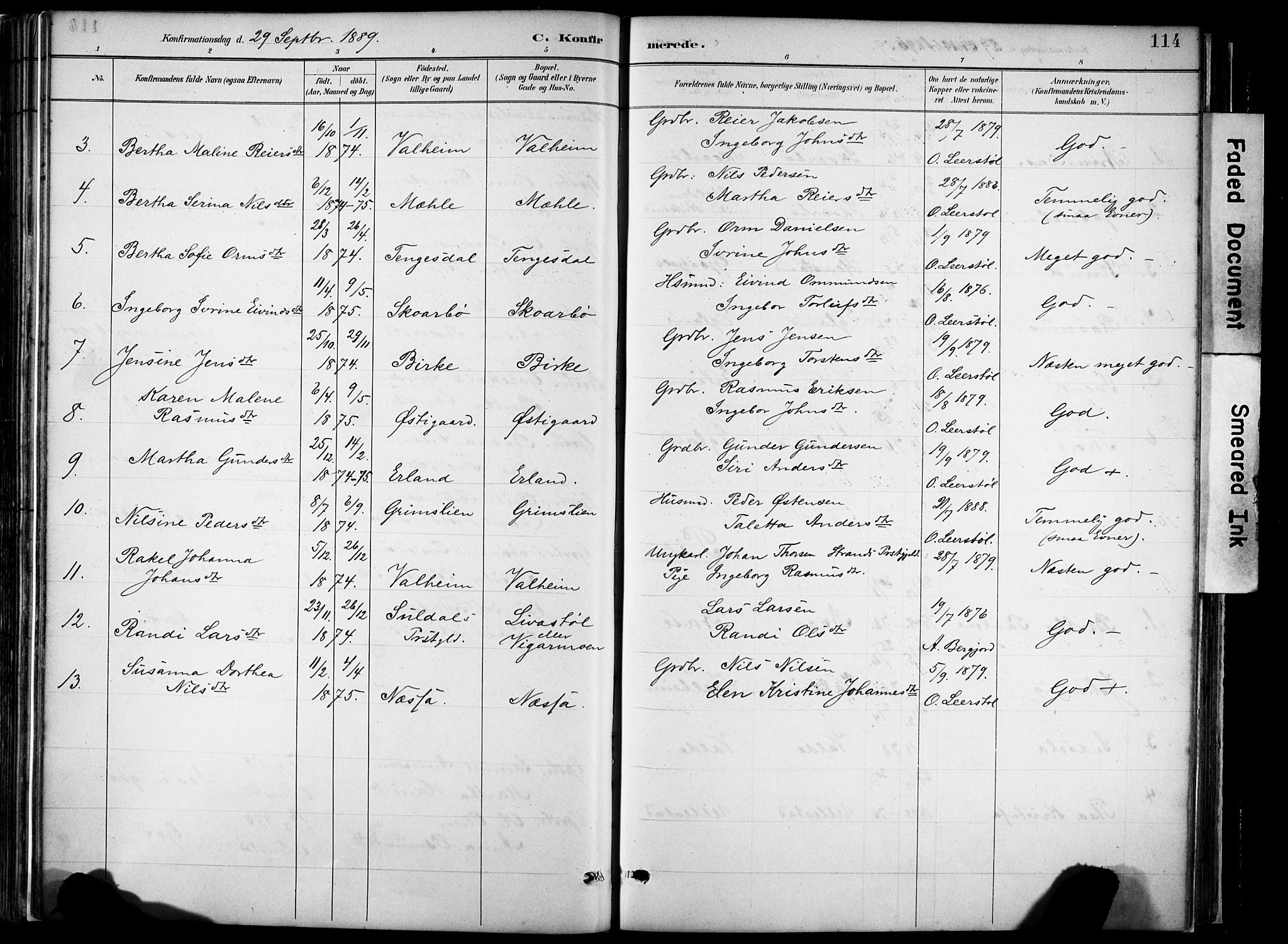 Hjelmeland sokneprestkontor, AV/SAST-A-101843/02/A/L0001: Ministerialbok nr. A 16, 1887-1926, s. 114
