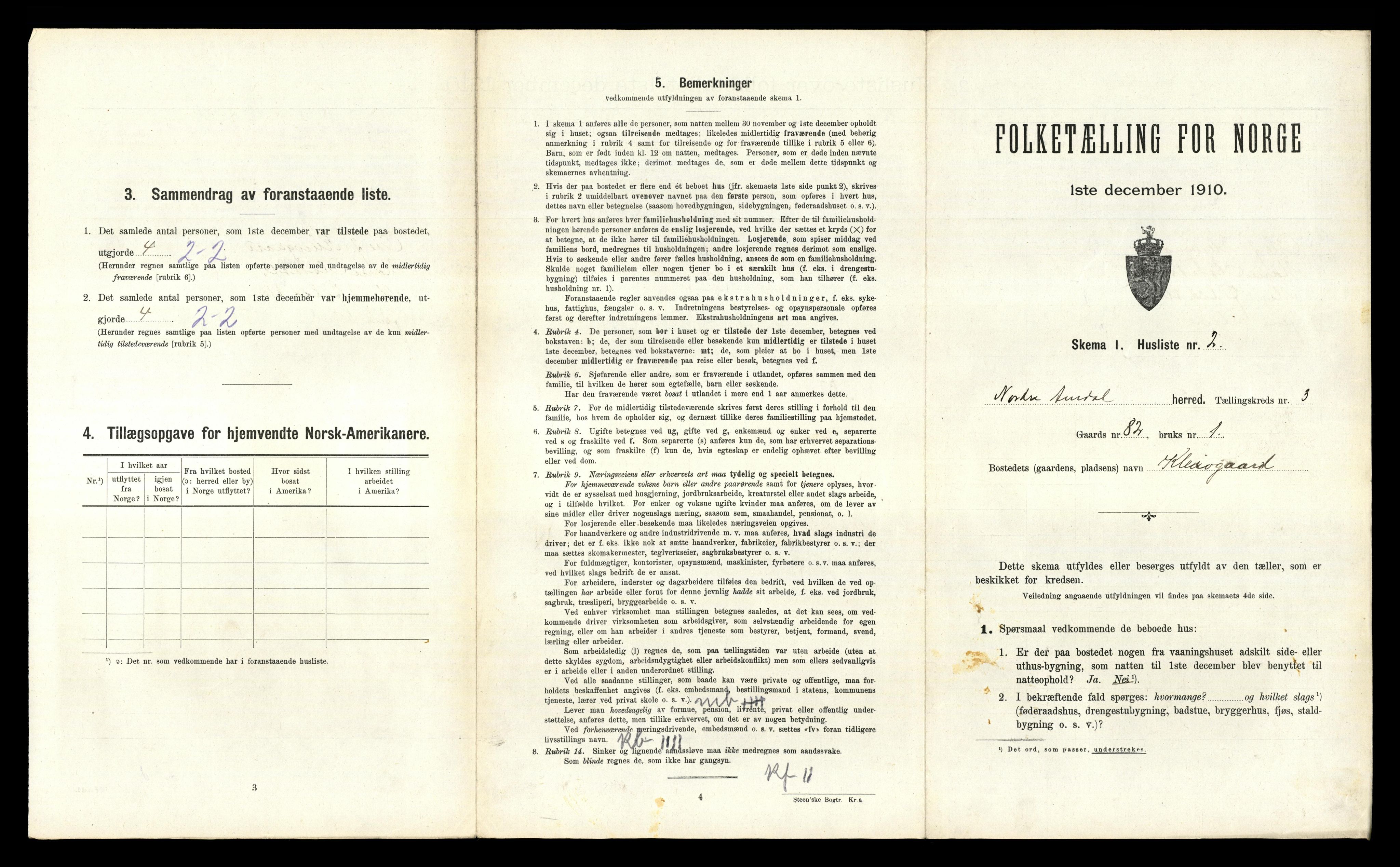 RA, Folketelling 1910 for 0542 Nord-Aurdal herred, 1910, s. 467