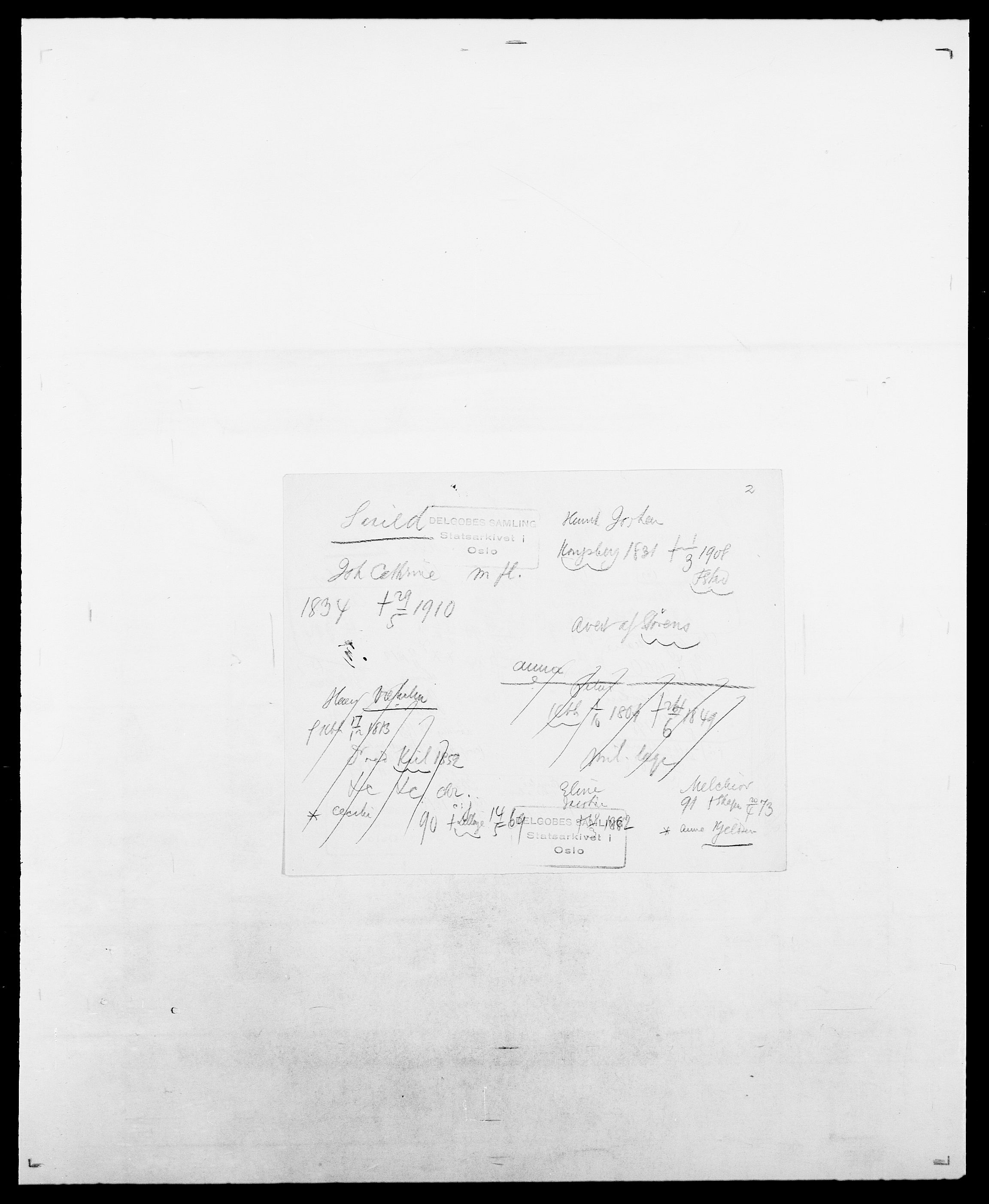 Delgobe, Charles Antoine - samling, SAO/PAO-0038/D/Da/L0034: Saabye - Schmincke, s. 237