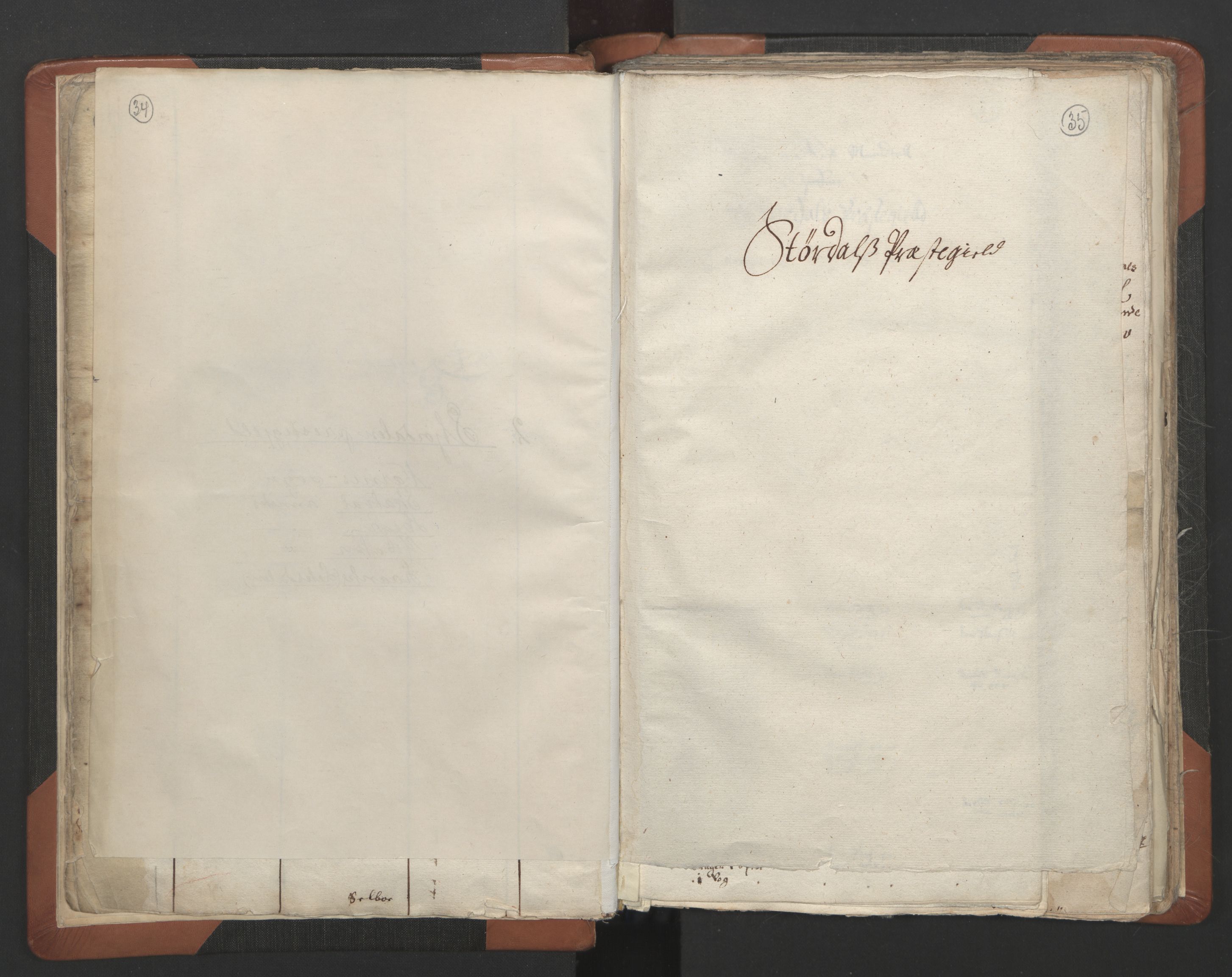 RA, Sogneprestenes manntall 1664-1666, nr. 32: Innherad prosti, 1664-1666, s. 34-35