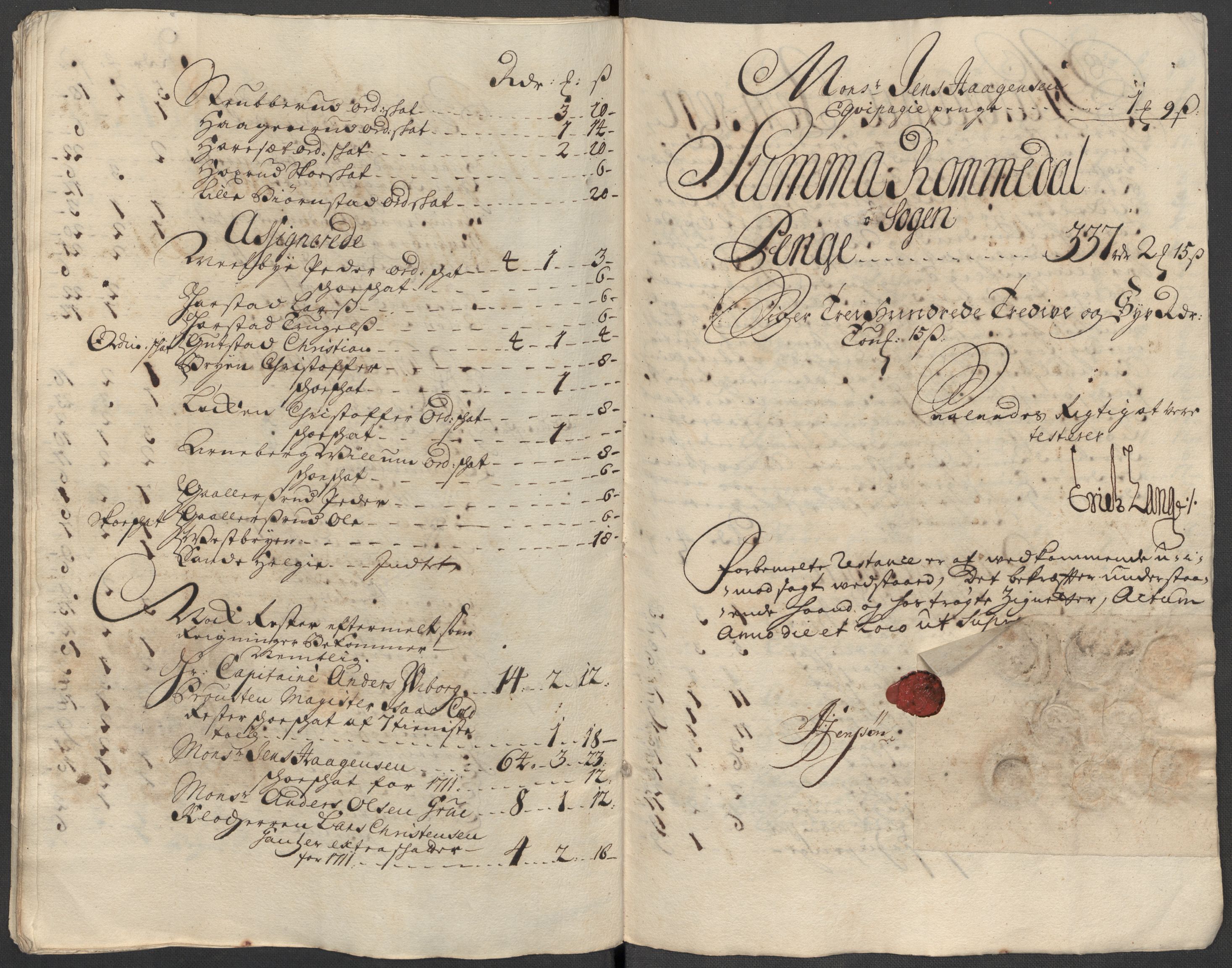 Rentekammeret inntil 1814, Reviderte regnskaper, Fogderegnskap, AV/RA-EA-4092/R16/L1052: Fogderegnskap Hedmark, 1714, s. 65