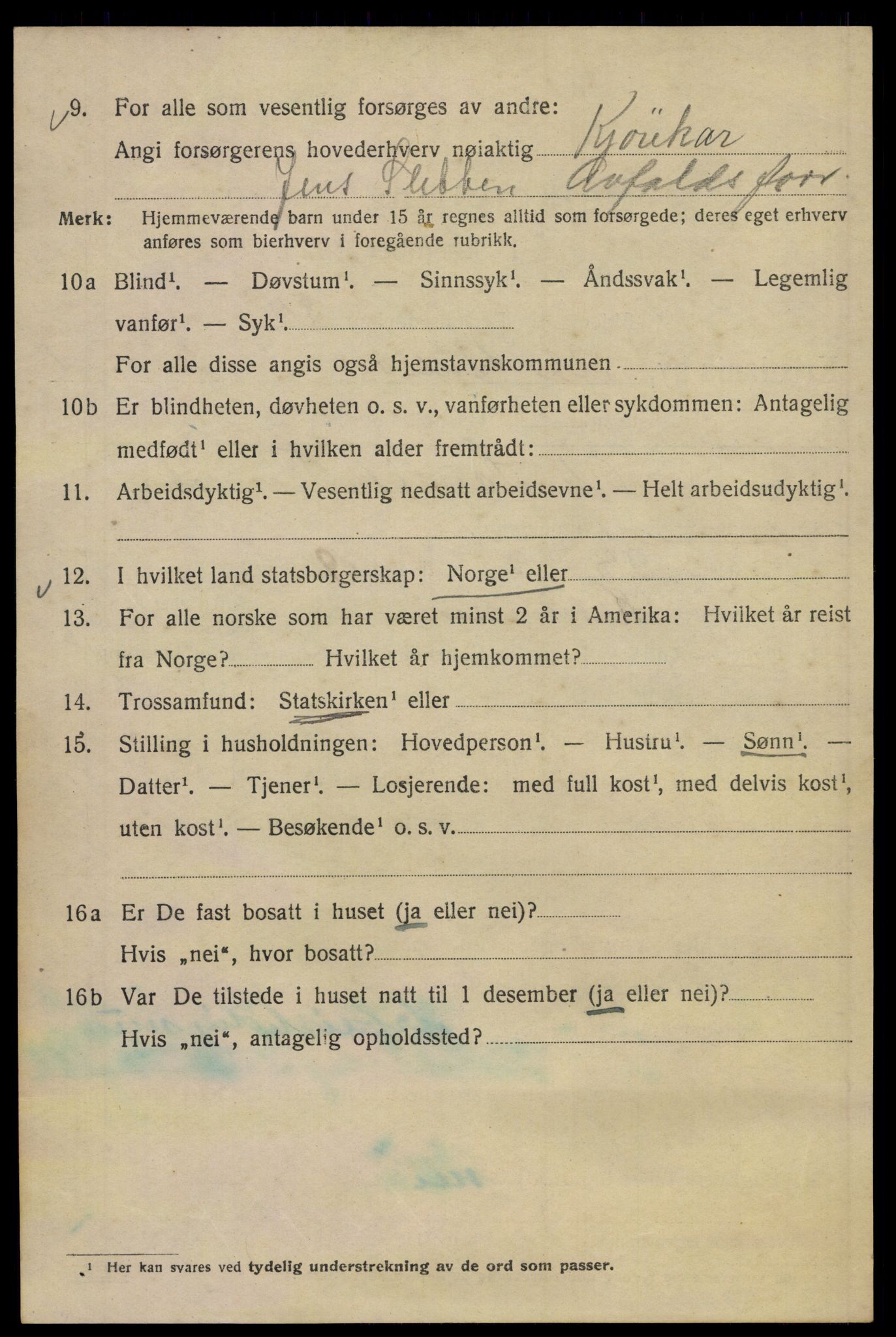 SAO, Folketelling 1920 for 0301 Kristiania kjøpstad, 1920, s. 432870