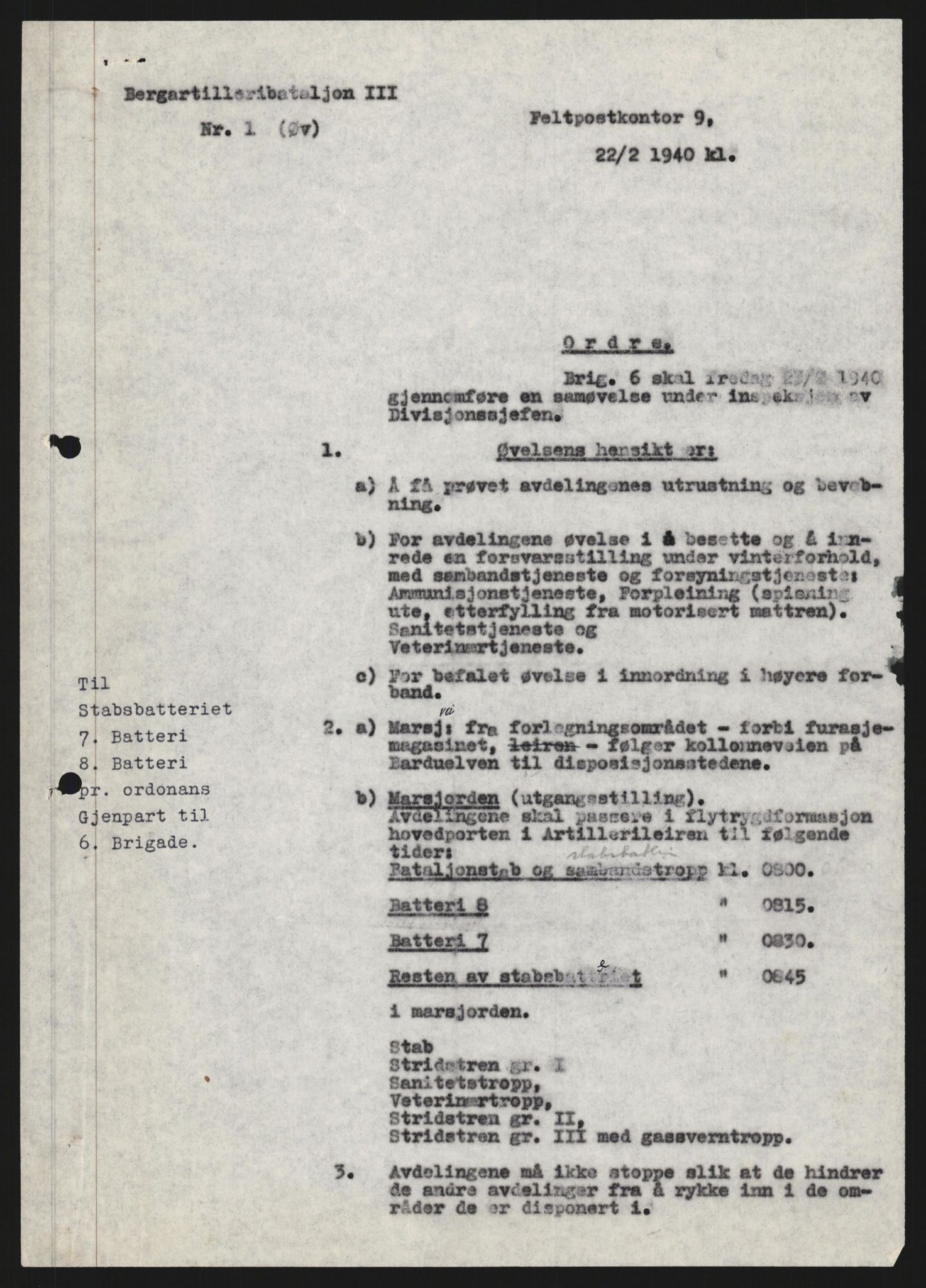 Forsvaret, Forsvarets krigshistoriske avdeling, AV/RA-RAFA-2017/Y/Yb/L0152: II-C-11-650  -  6. Divisjon: Bergartilleribataljon nr. 3:  Nøytralitetsvakten , 1939-1940, s. 541