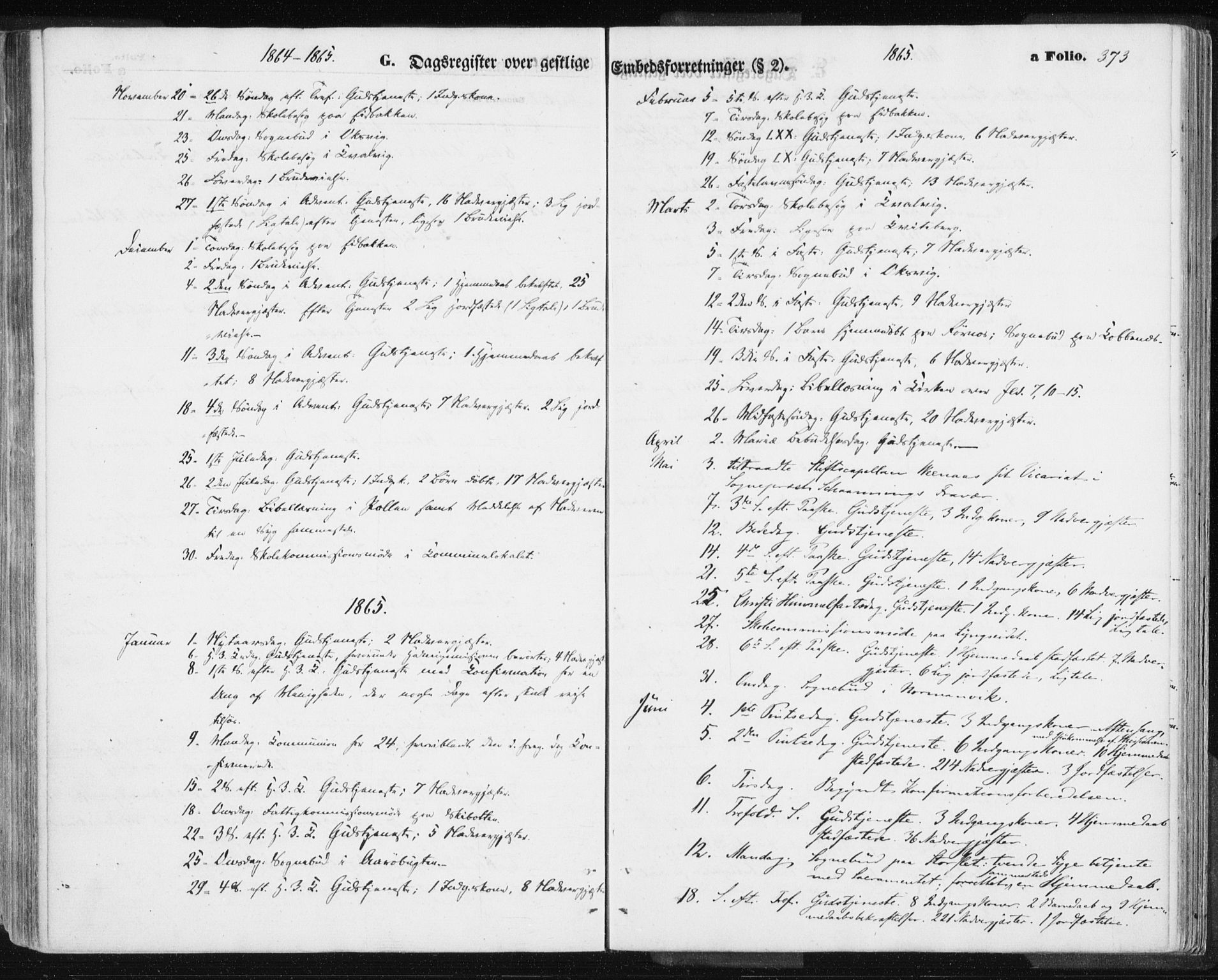 Lyngen sokneprestembete, AV/SATØ-S-1289/H/He/Hea/L0005kirke: Ministerialbok nr. 5, 1859-1869, s. 373