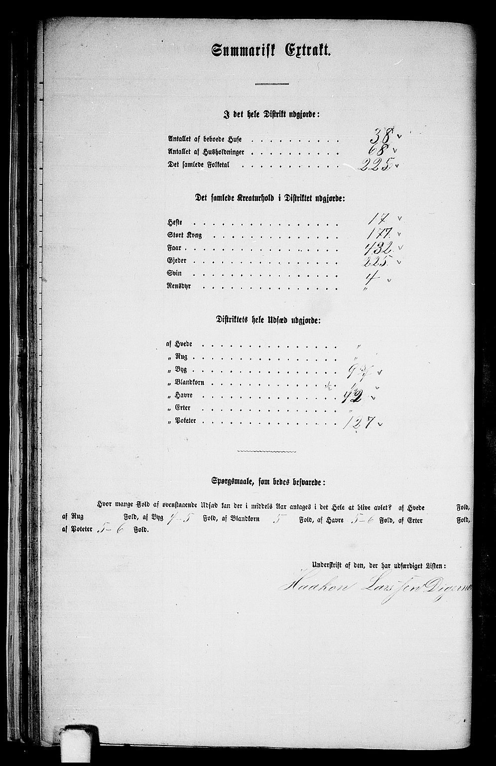 RA, Folketelling 1865 for 1230P Kinsarvik prestegjeld, 1865, s. 33