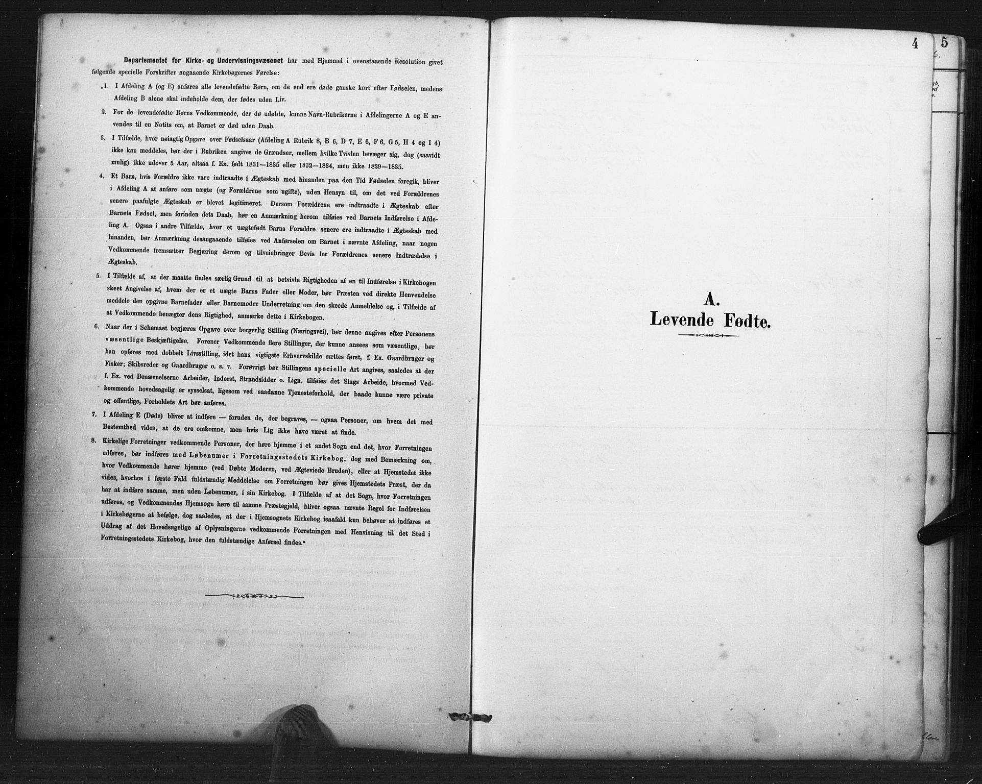 Farsund sokneprestkontor, SAK/1111-0009/F/Fb/L0001: Klokkerbok nr. B 1, 1886-1931, s. 4
