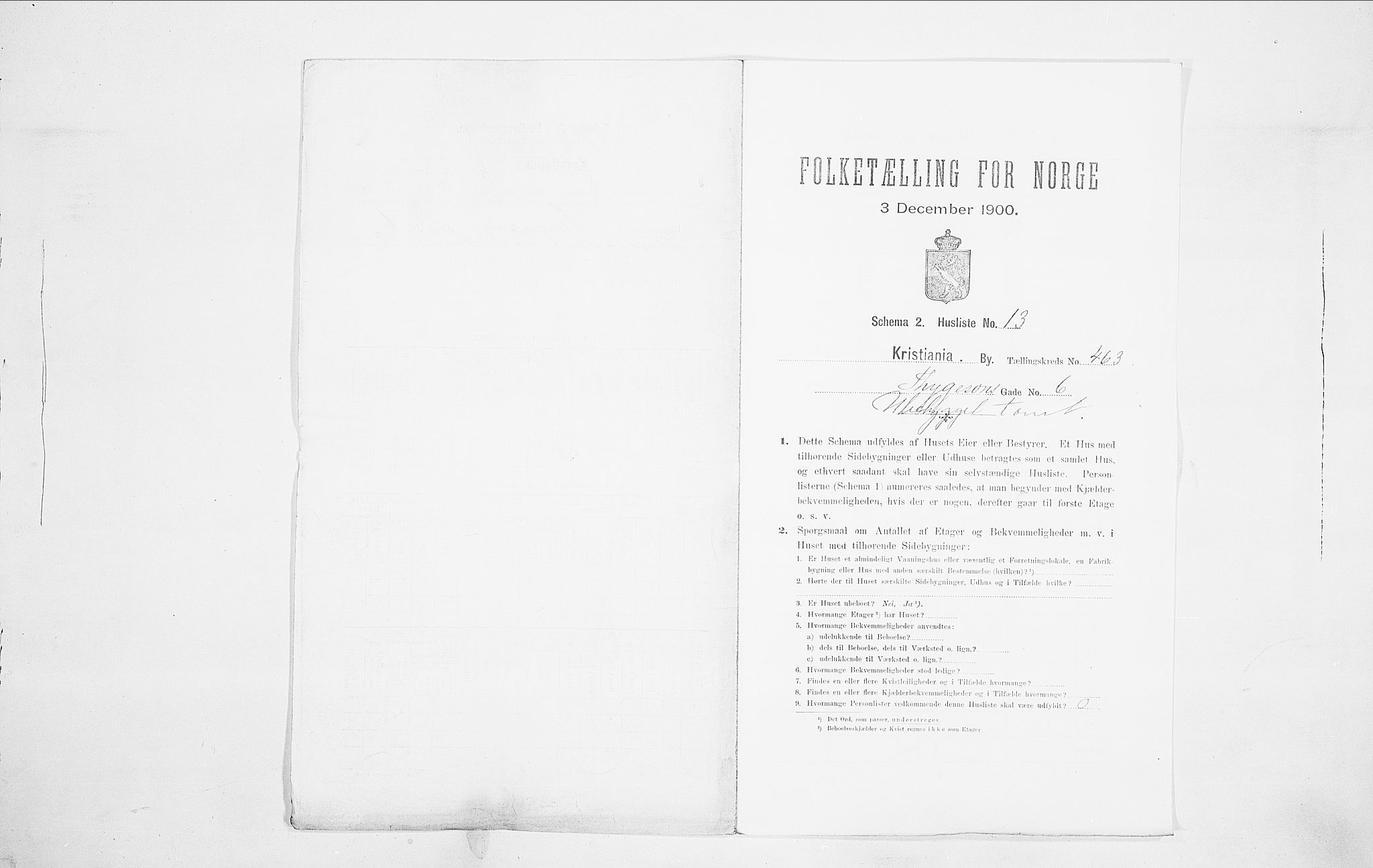 SAO, Folketelling 1900 for 0301 Kristiania kjøpstad, 1900, s. 100247