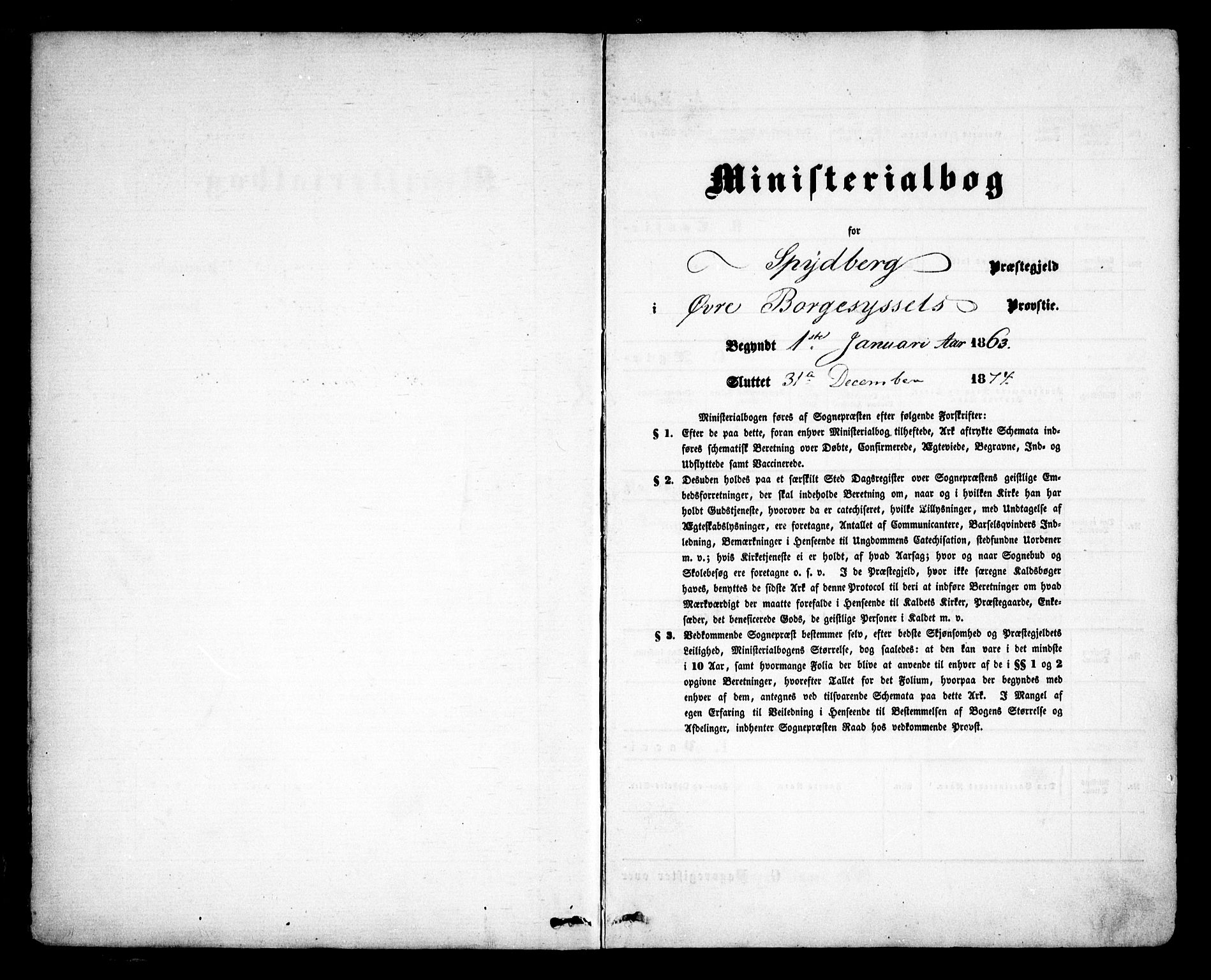 Spydeberg prestekontor Kirkebøker, AV/SAO-A-10924/F/Fa/L0006: Ministerialbok nr. I 6, 1863-1874