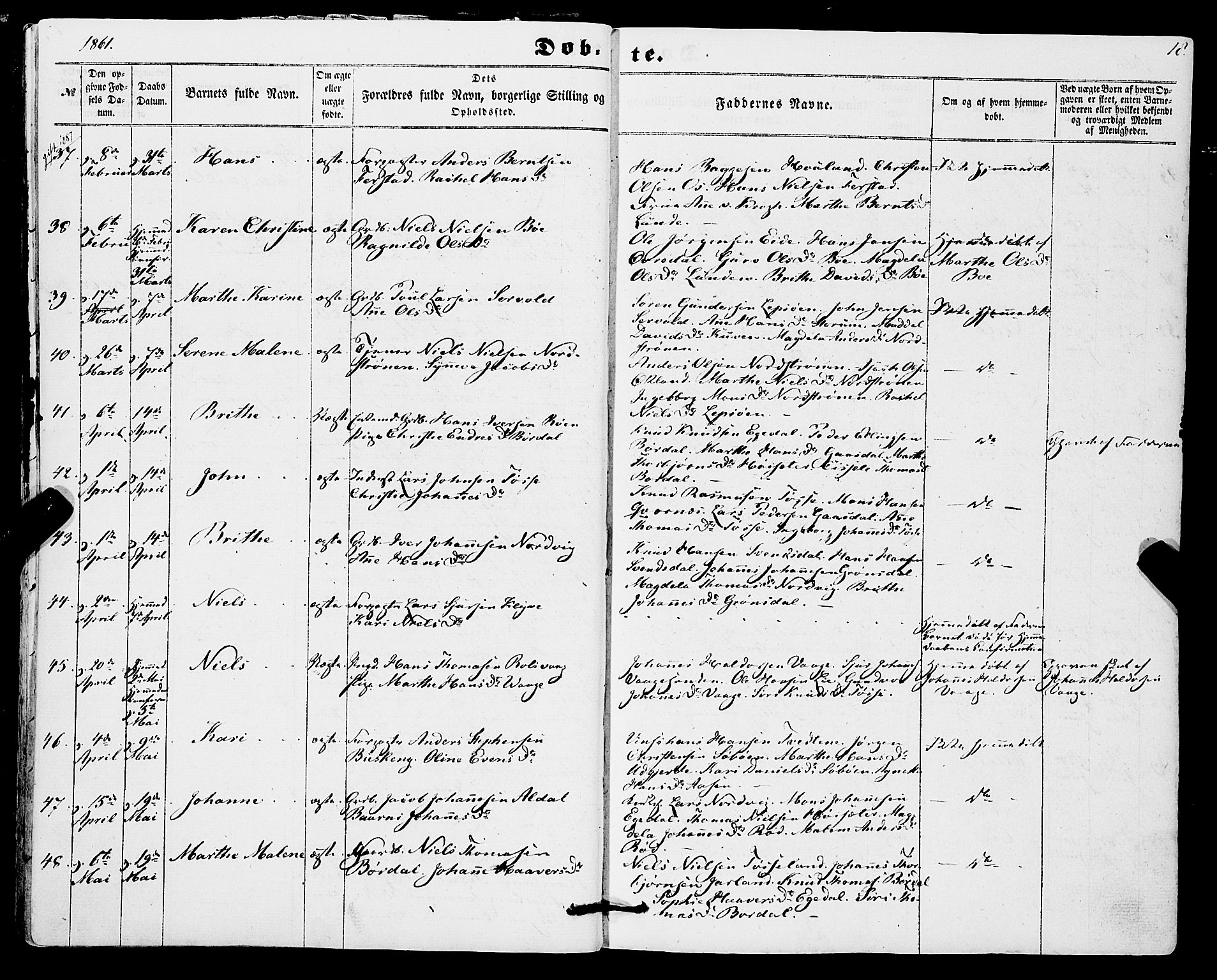 Os sokneprestembete, AV/SAB-A-99929: Ministerialbok nr. A 17, 1860-1873, s. 18