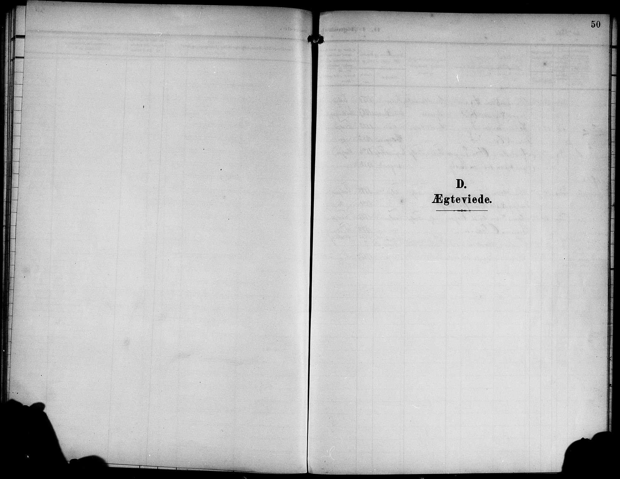 Lindås Sokneprestembete, SAB/A-76701/H/Hab: Klokkerbok nr. D 3, 1906-1917, s. 50